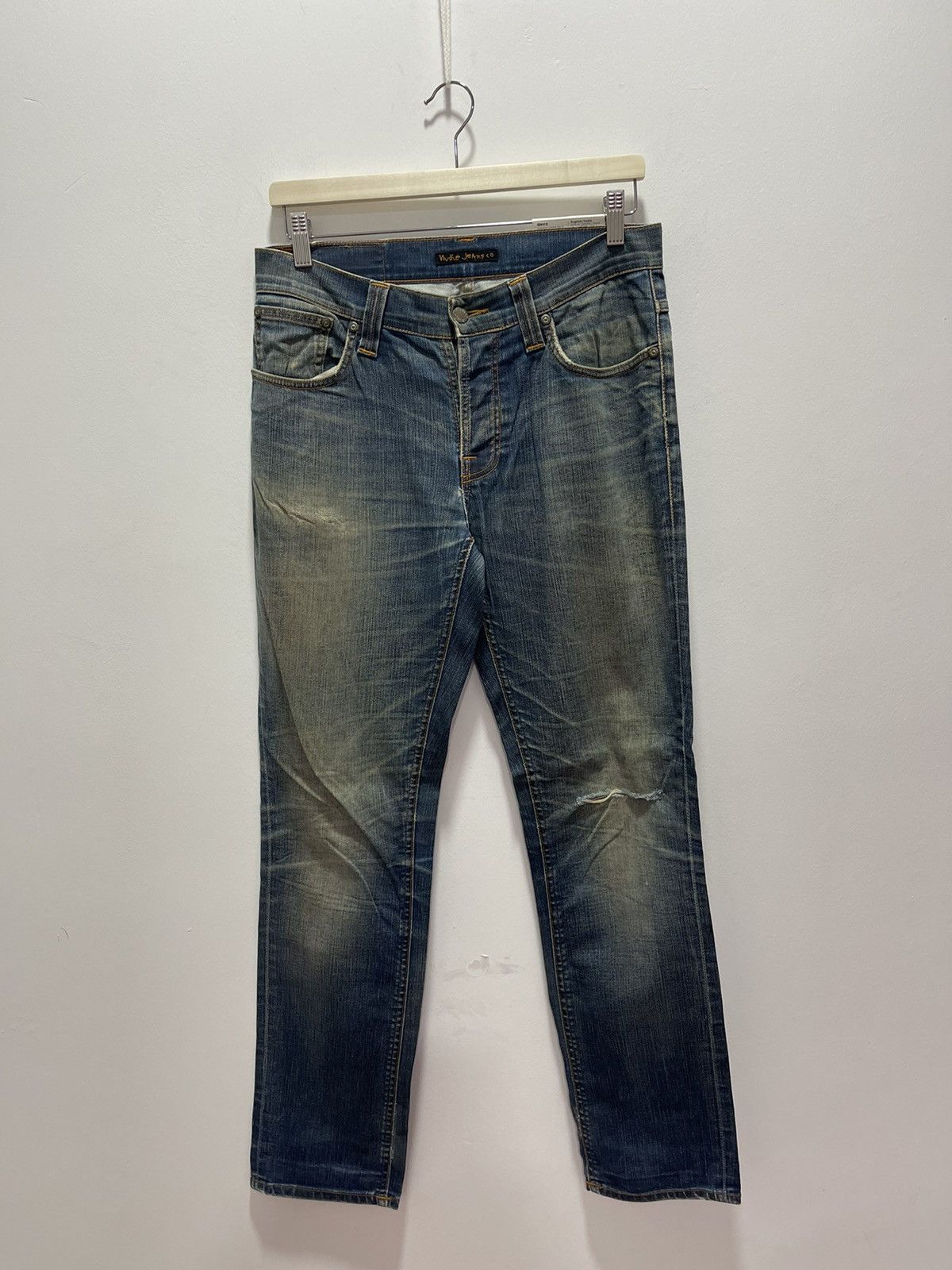 Nudie Jeans × Vintage VINTAGE NUDIE JEANS SKINNY STYLE DISTRESSED DENIM Size US 30 / EU 46 - 1 Thumbnail