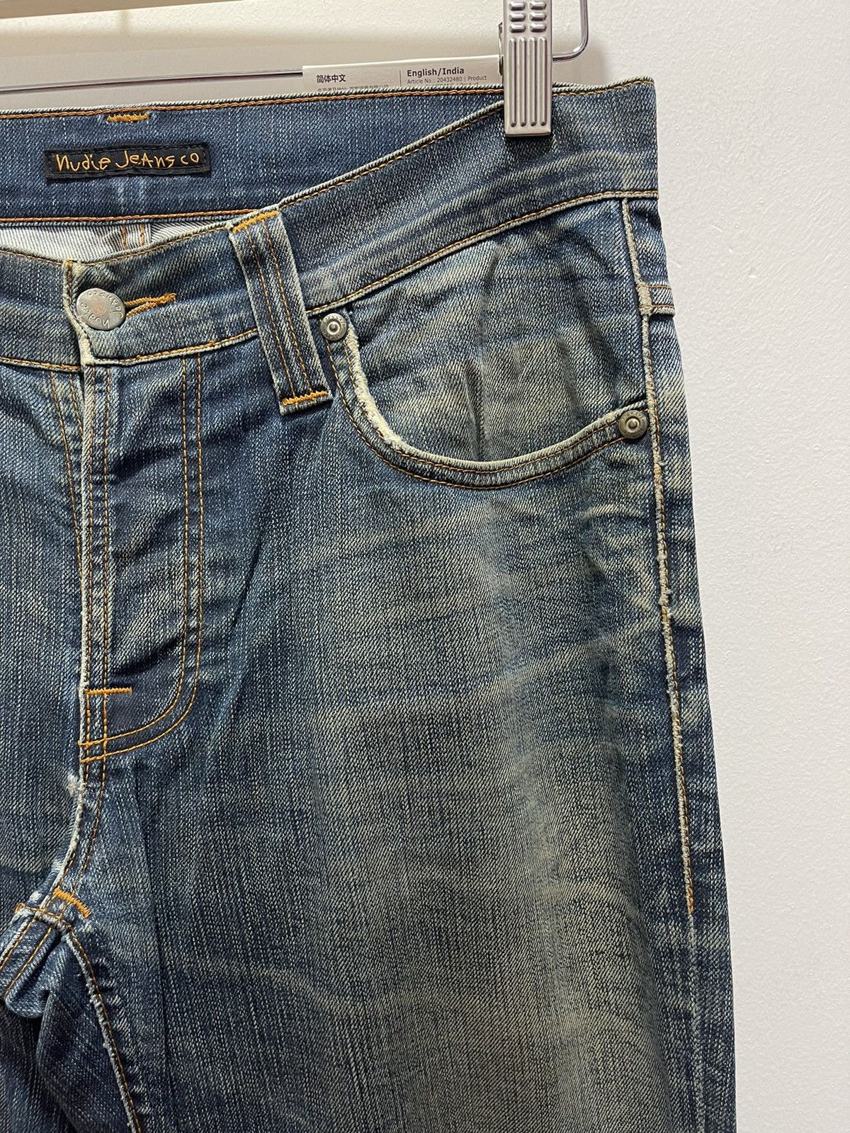 Nudie Jeans × Vintage VINTAGE NUDIE JEANS SKINNY STYLE DISTRESSED DENIM Size US 30 / EU 46 - 2 Thumbnail