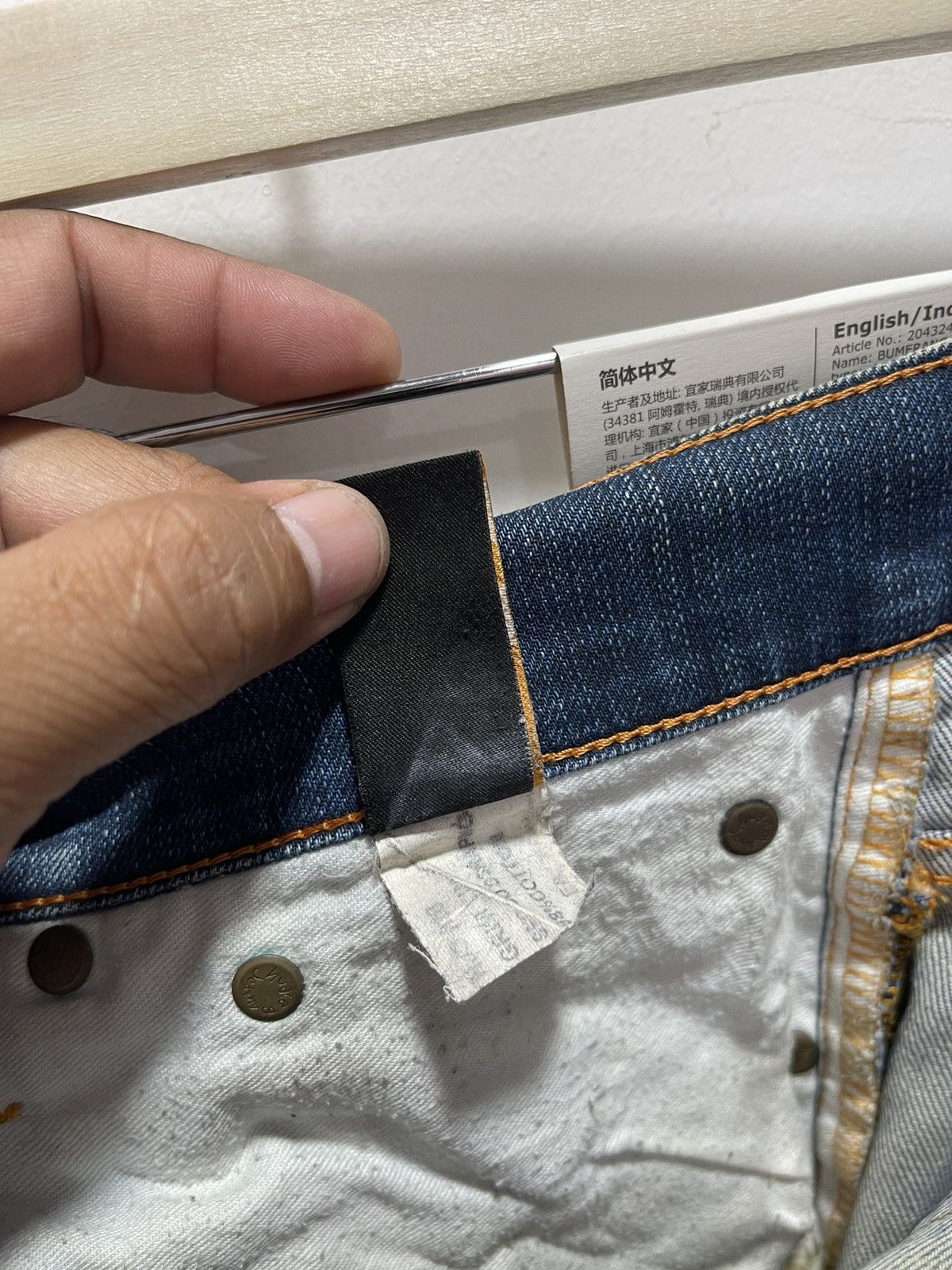 Nudie Jeans × Vintage VINTAGE NUDIE JEANS SKINNY STYLE DISTRESSED DENIM Size US 30 / EU 46 - 18 Thumbnail