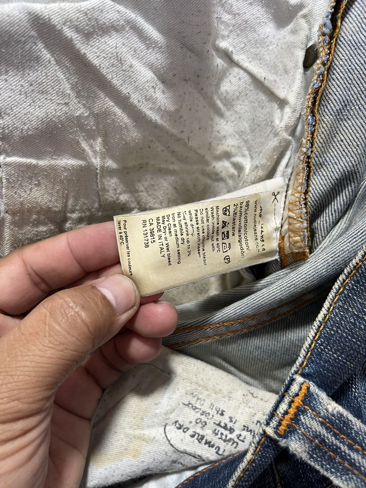 Nudie Jeans × Vintage VINTAGE NUDIE JEANS SKINNY STYLE DISTRESSED DENIM Size US 30 / EU 46 - 19 Thumbnail