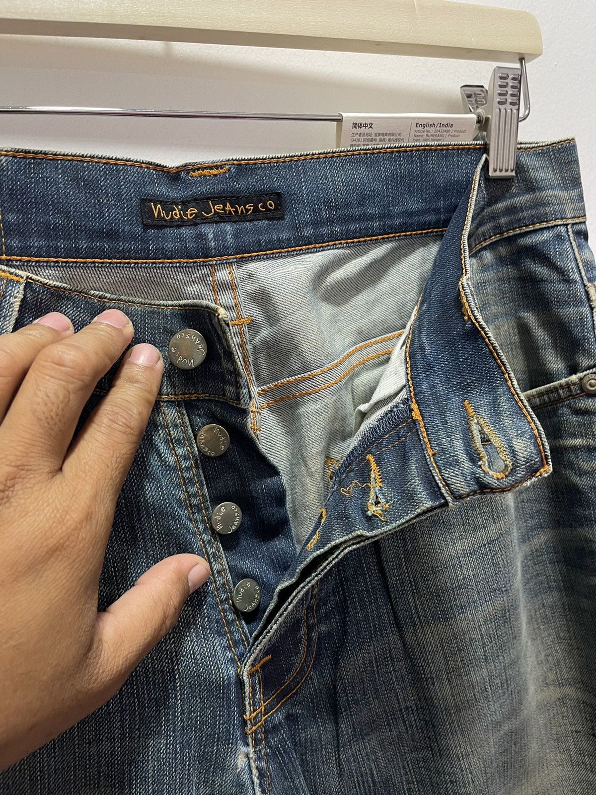 Nudie Jeans × Vintage VINTAGE NUDIE JEANS SKINNY STYLE DISTRESSED DENIM Size US 30 / EU 46 - 8 Thumbnail