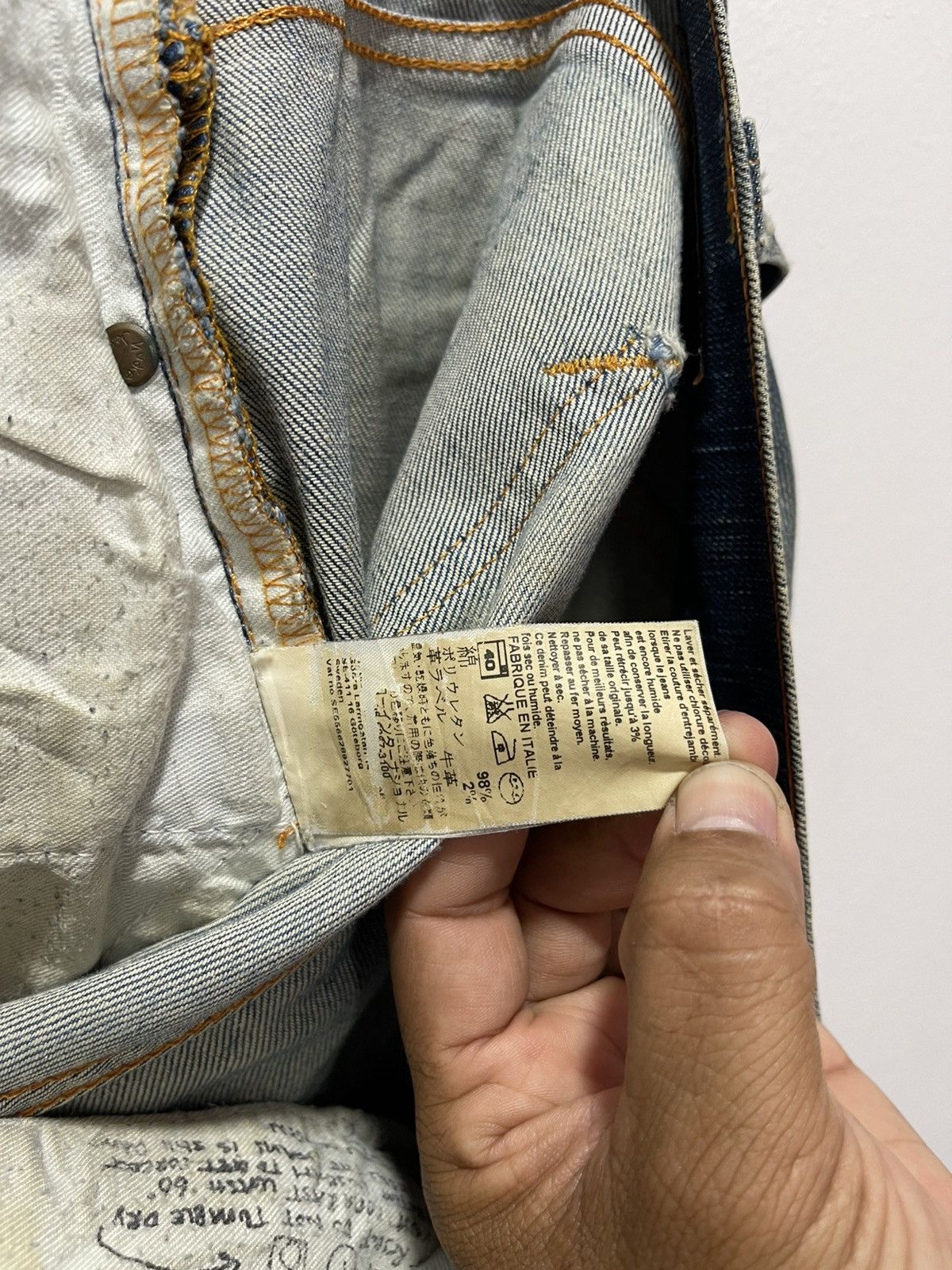 Nudie Jeans × Vintage VINTAGE NUDIE JEANS SKINNY STYLE DISTRESSED DENIM Size US 30 / EU 46 - 20 Thumbnail