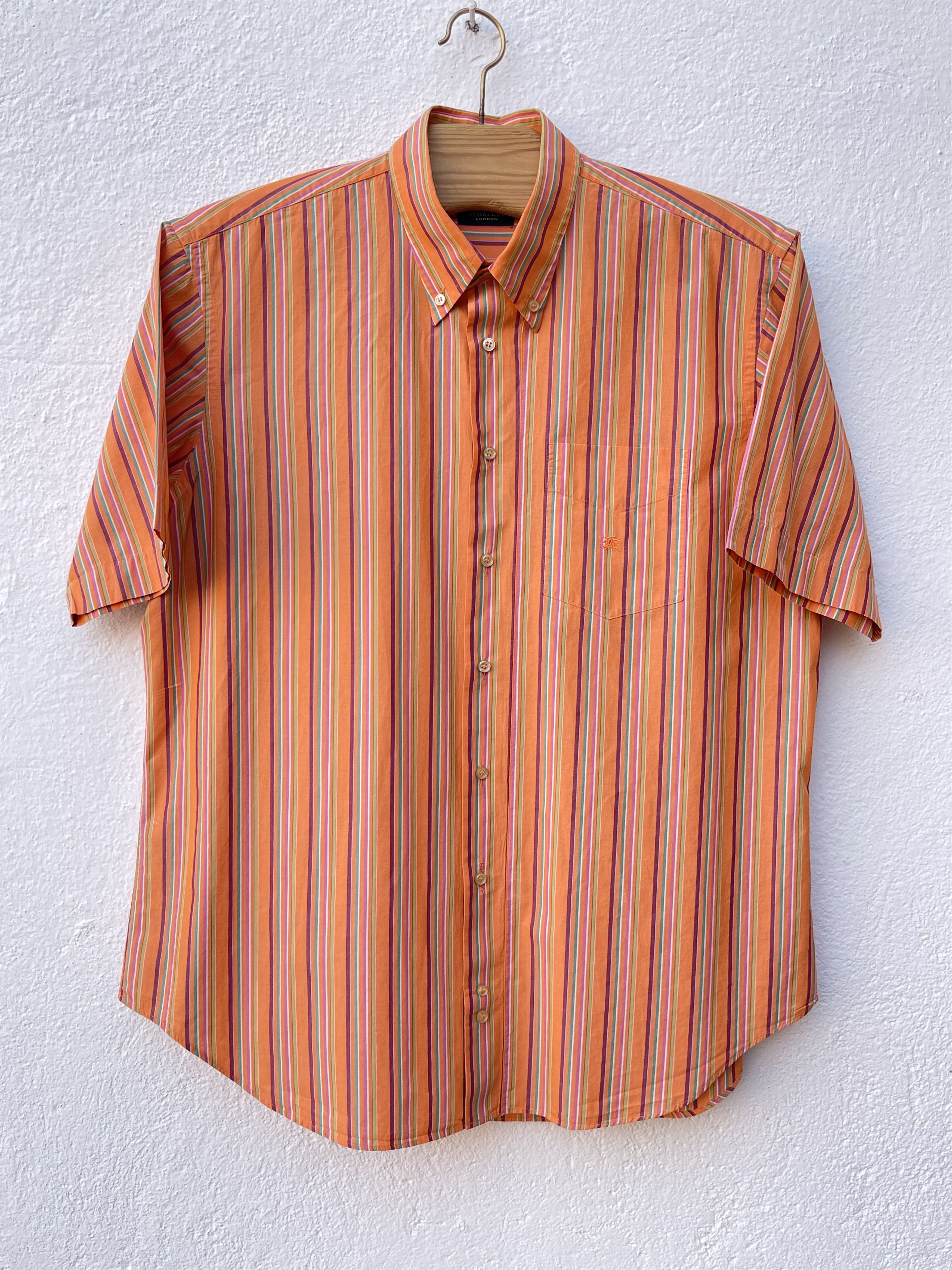 Burberry 🔥 Burberry tshirt summer shirt striped size xl Size US XL / EU 56 / 4 - 1 Thumbnail