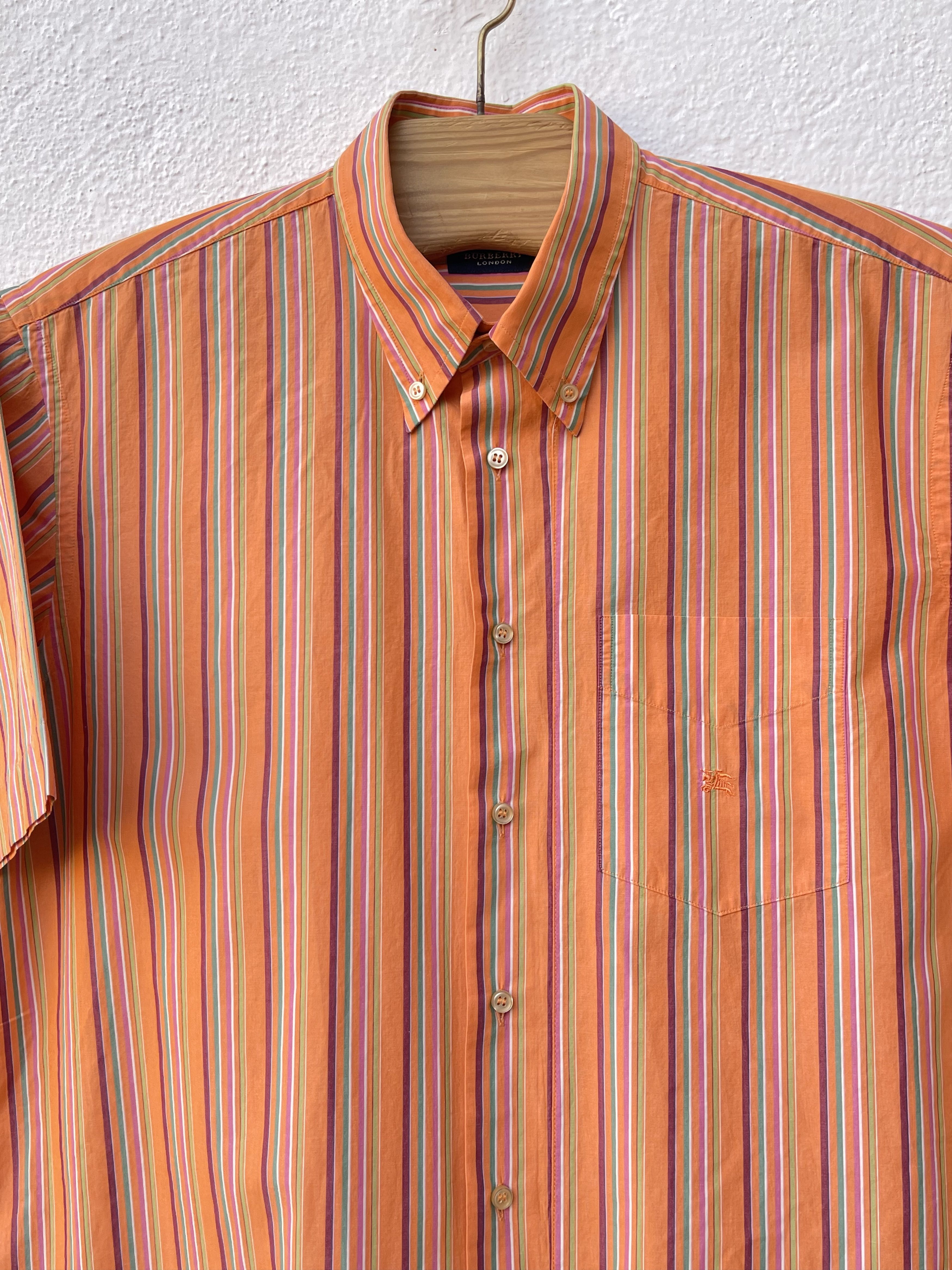Burberry 🔥 Burberry tshirt summer shirt striped size xl Size US XL / EU 56 / 4 - 2 Thumbnail