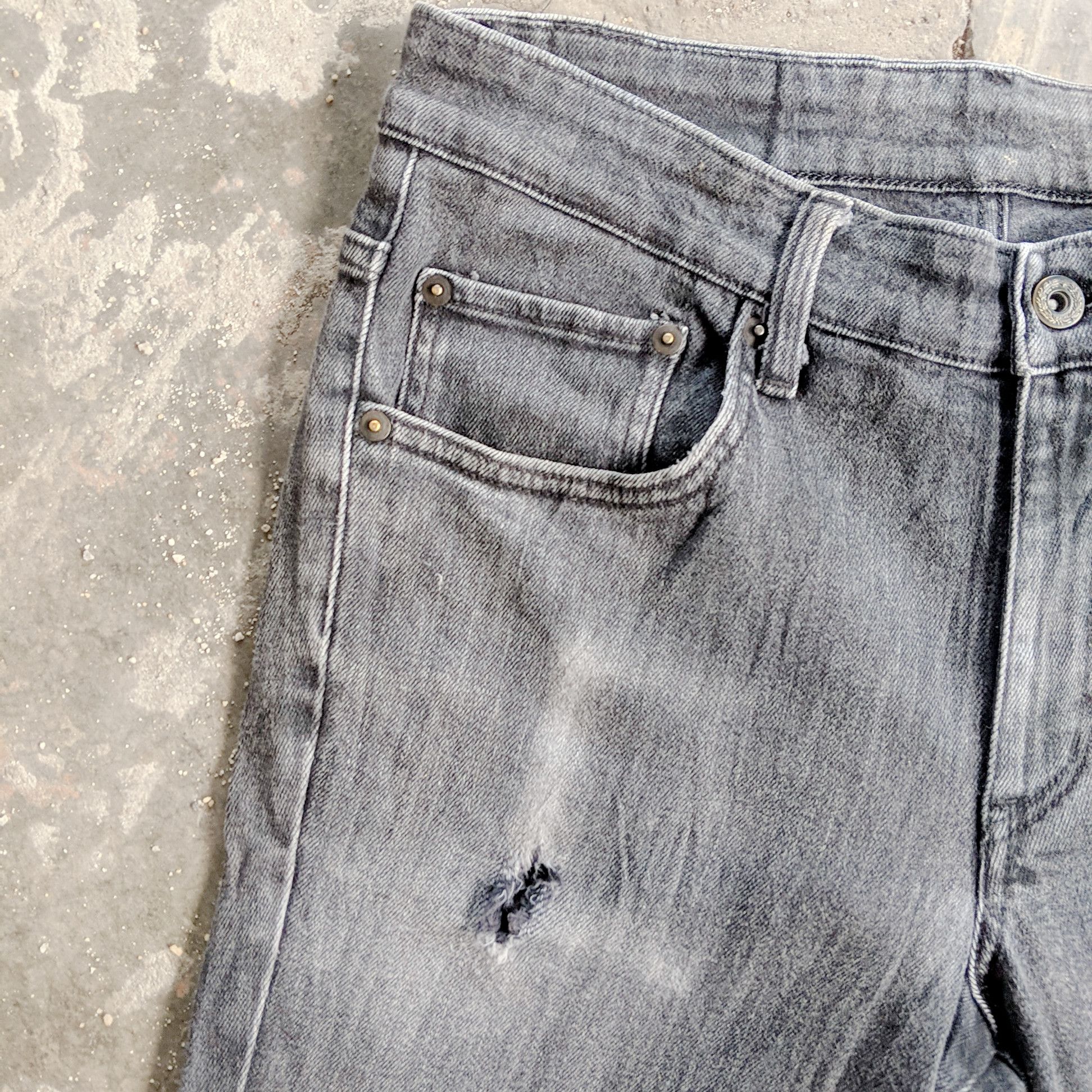 Japanese Brand × Vintage Vintage Edwin W30x31 Distressed Denim Trousers Pants Size US 30 / EU 46 - 11 Thumbnail