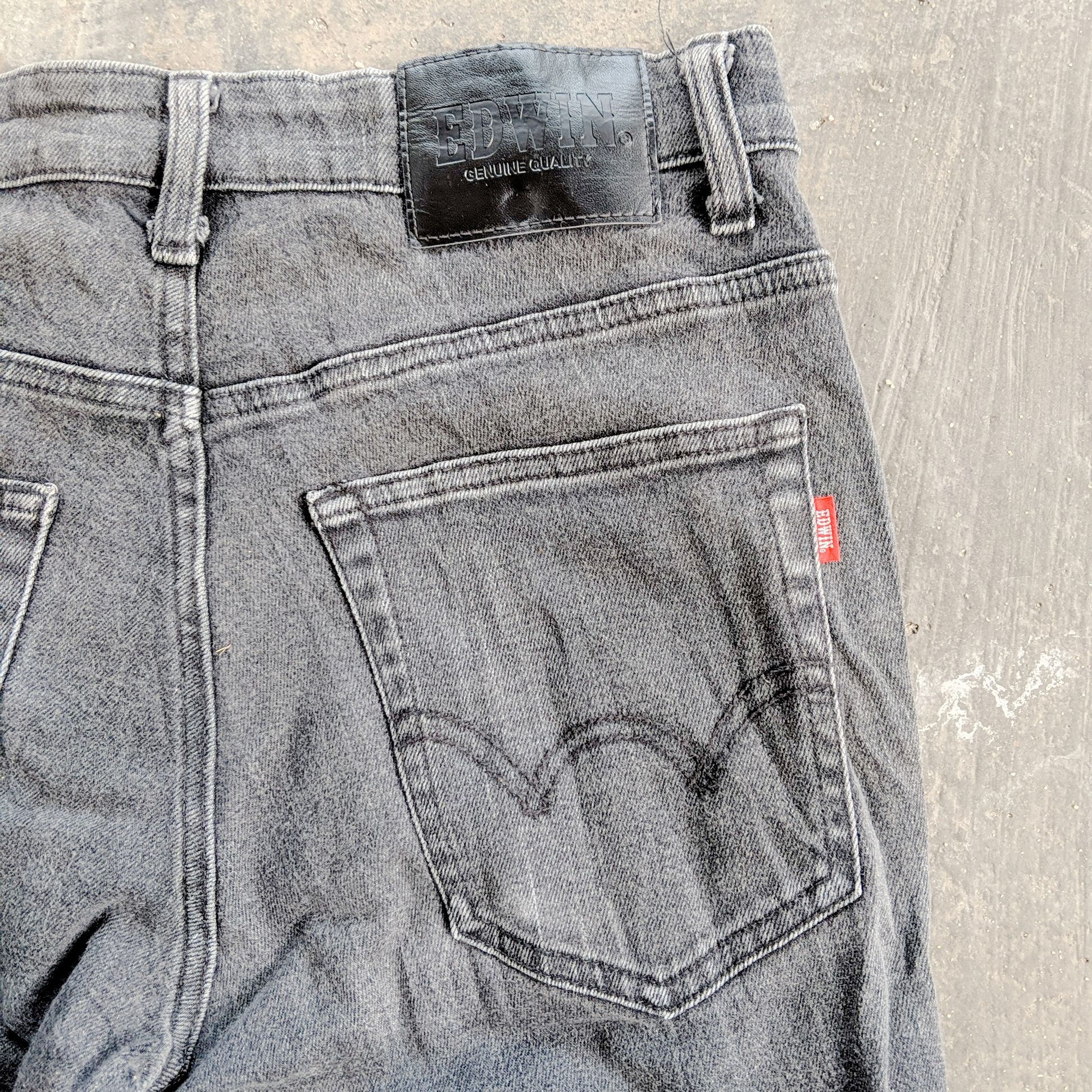 Japanese Brand × Vintage Vintage Edwin W30x31 Distressed Denim Trousers Pants Size US 30 / EU 46 - 3 Thumbnail