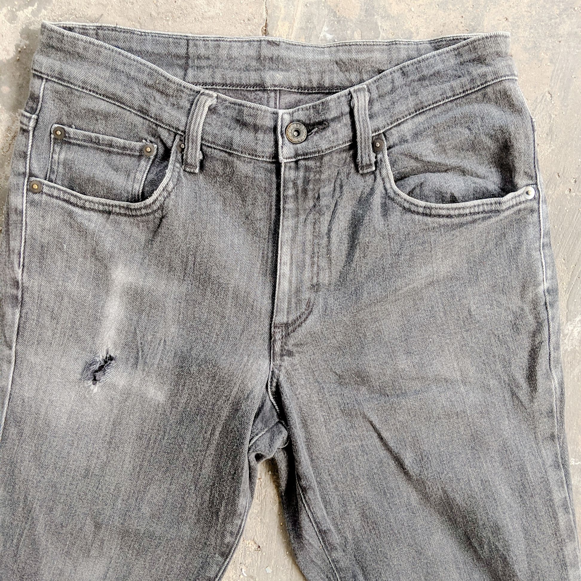 Japanese Brand × Vintage Vintage Edwin W30x31 Distressed Denim Trousers Pants Size US 30 / EU 46 - 12 Thumbnail