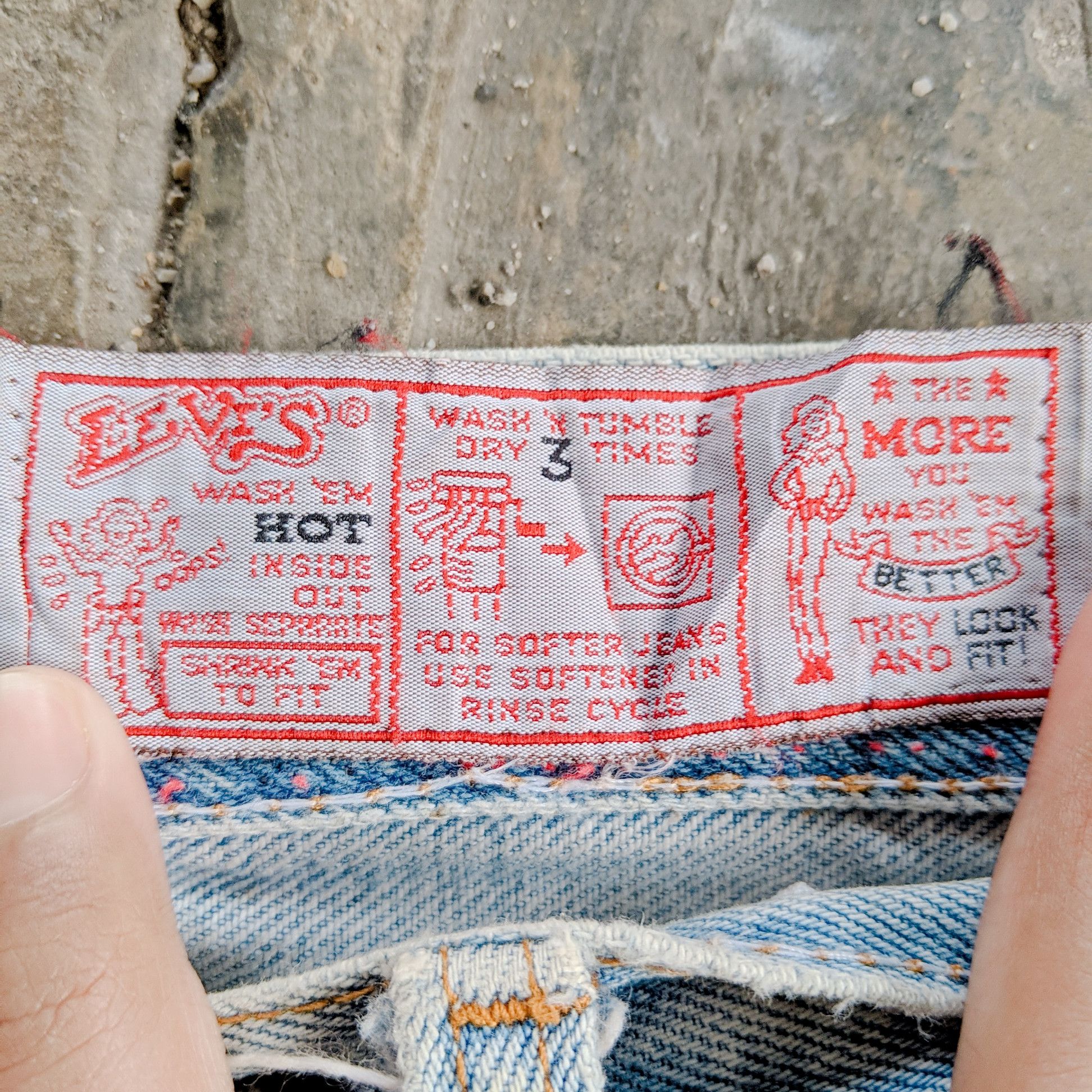 Jean × Levi's × Vintage Vintage Levis Faded Distressed Denim Jean Pants W26 Size US 26 / EU 42 - 9 Thumbnail
