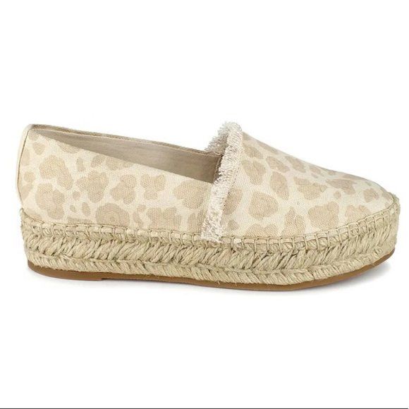 Splendid Lilly Leopard Espadrille Sandals Slip On Shoes
