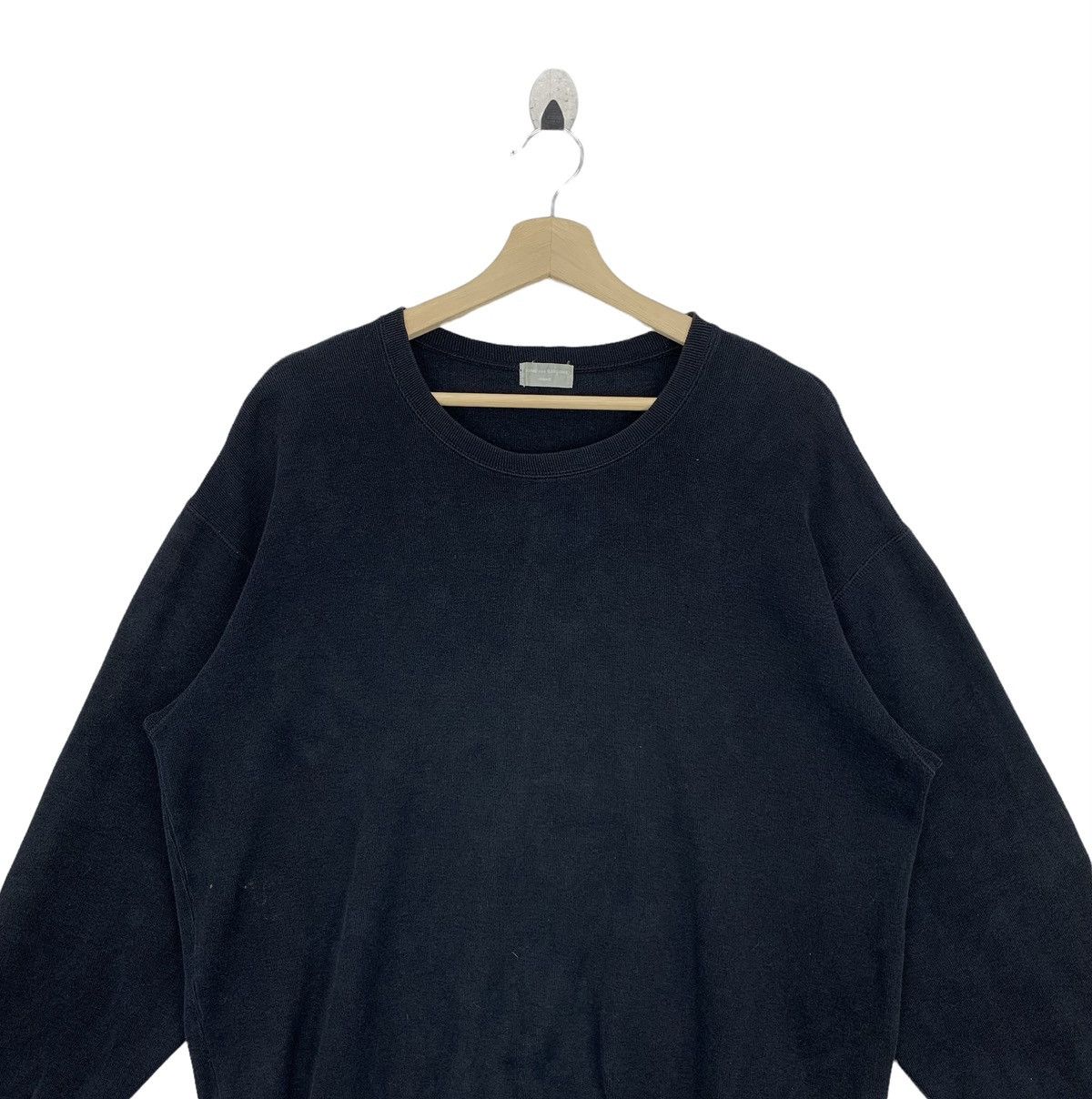 Comme des Garcons × Japanese Brand Rare!!COMME des GARCONS Homme plain black Men sweatshirt Size US L / EU 52-54 / 3 - 2 Thumbnail