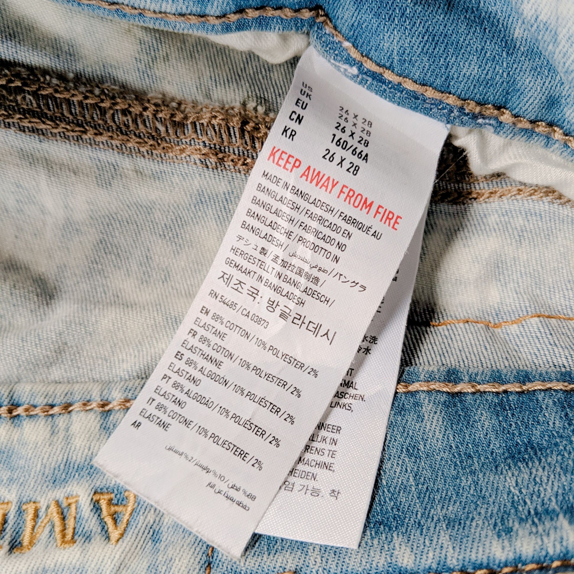 American Eagle Outfitters × Jean × Vintage Vintage American Eagle Faded Distressed Flex Denim Pants Size US 26 / EU 42 - 7 Thumbnail