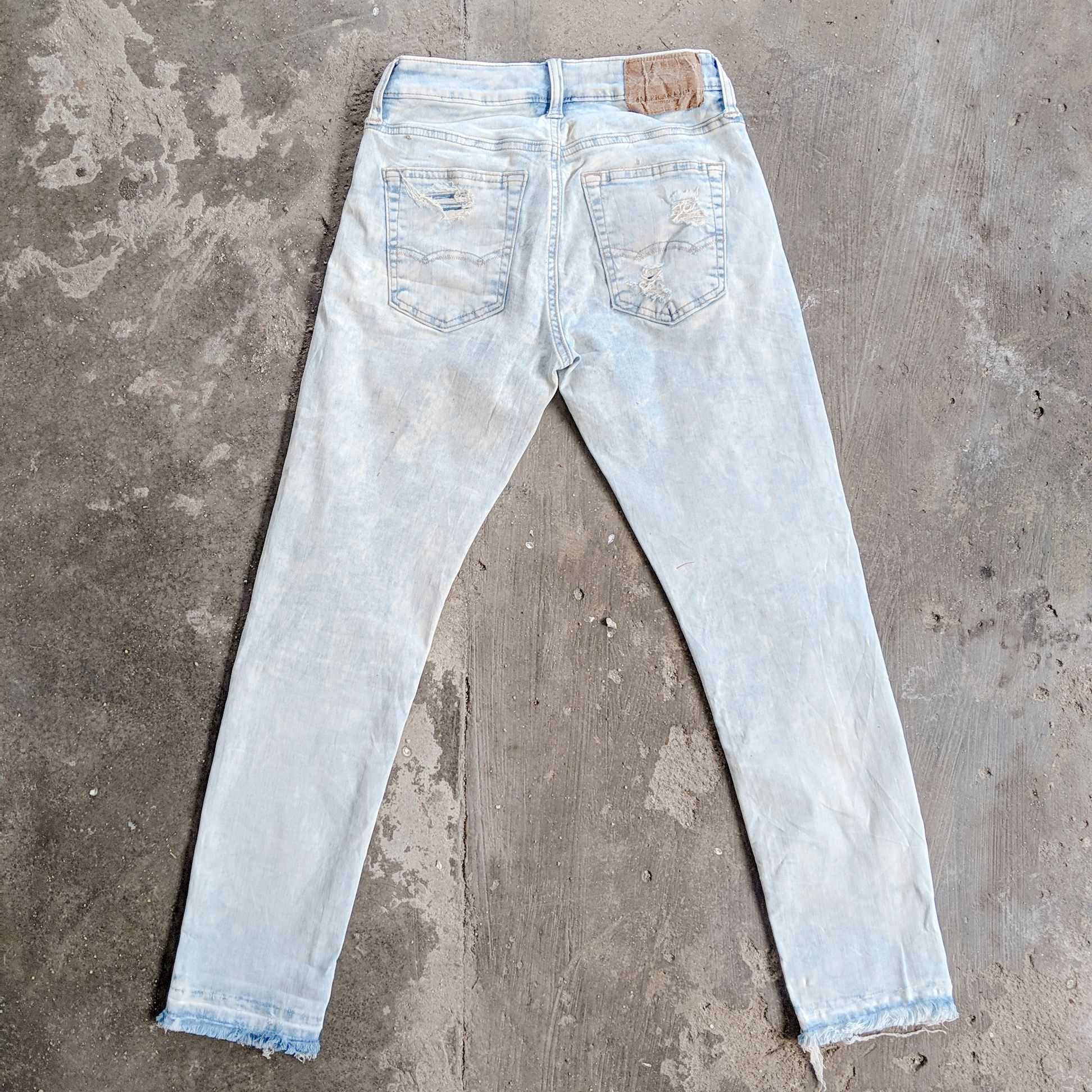 American Eagle Outfitters × Jean × Vintage Vintage American Eagle Faded Distressed Flex Denim Pants Size US 26 / EU 42 - 6 Thumbnail
