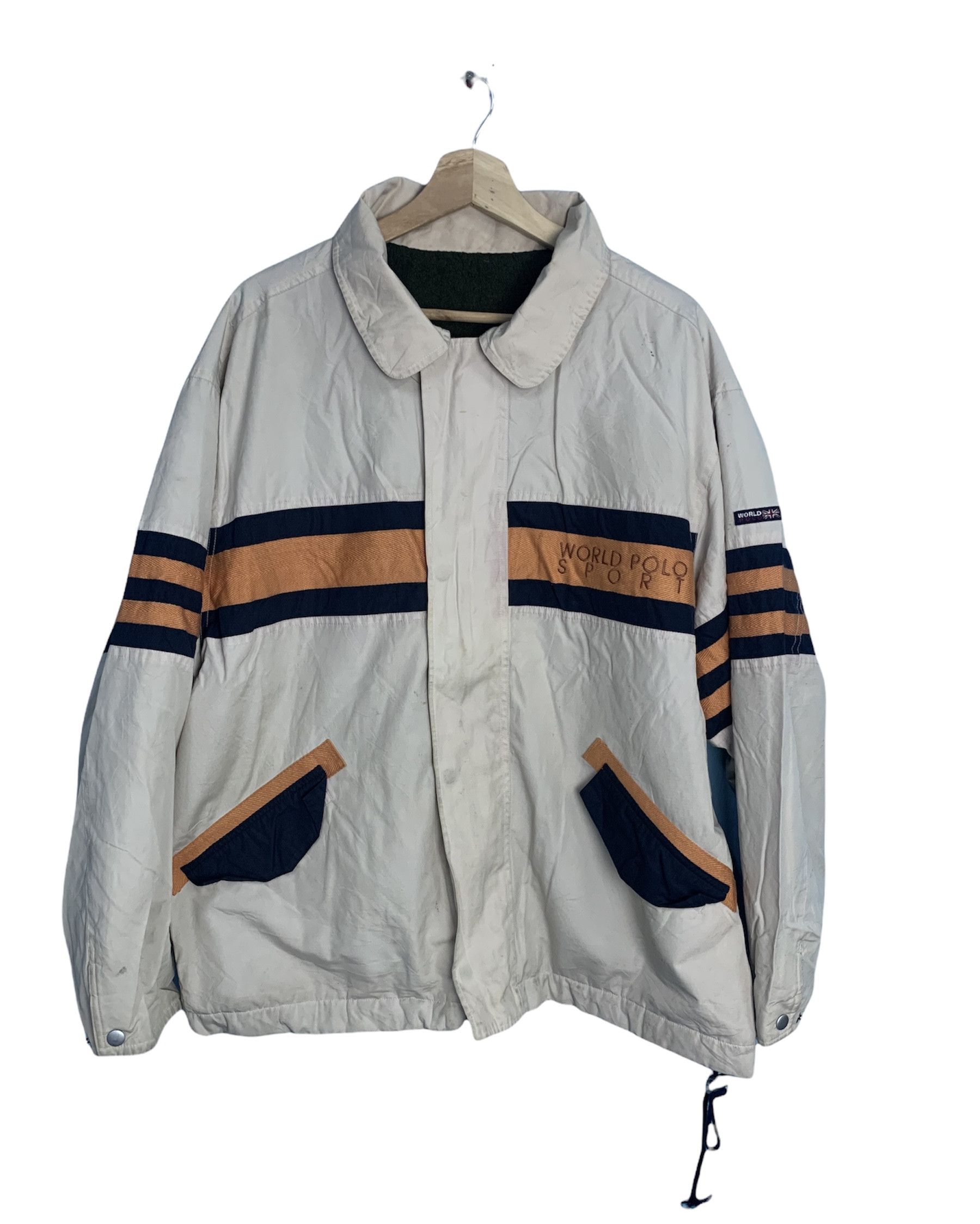Polo Ralph Lauren × Vintage 🔥Sale🔥Riversible World Polo Sport jacket Size US L / EU 52-54 / 3 - 1 Thumbnail