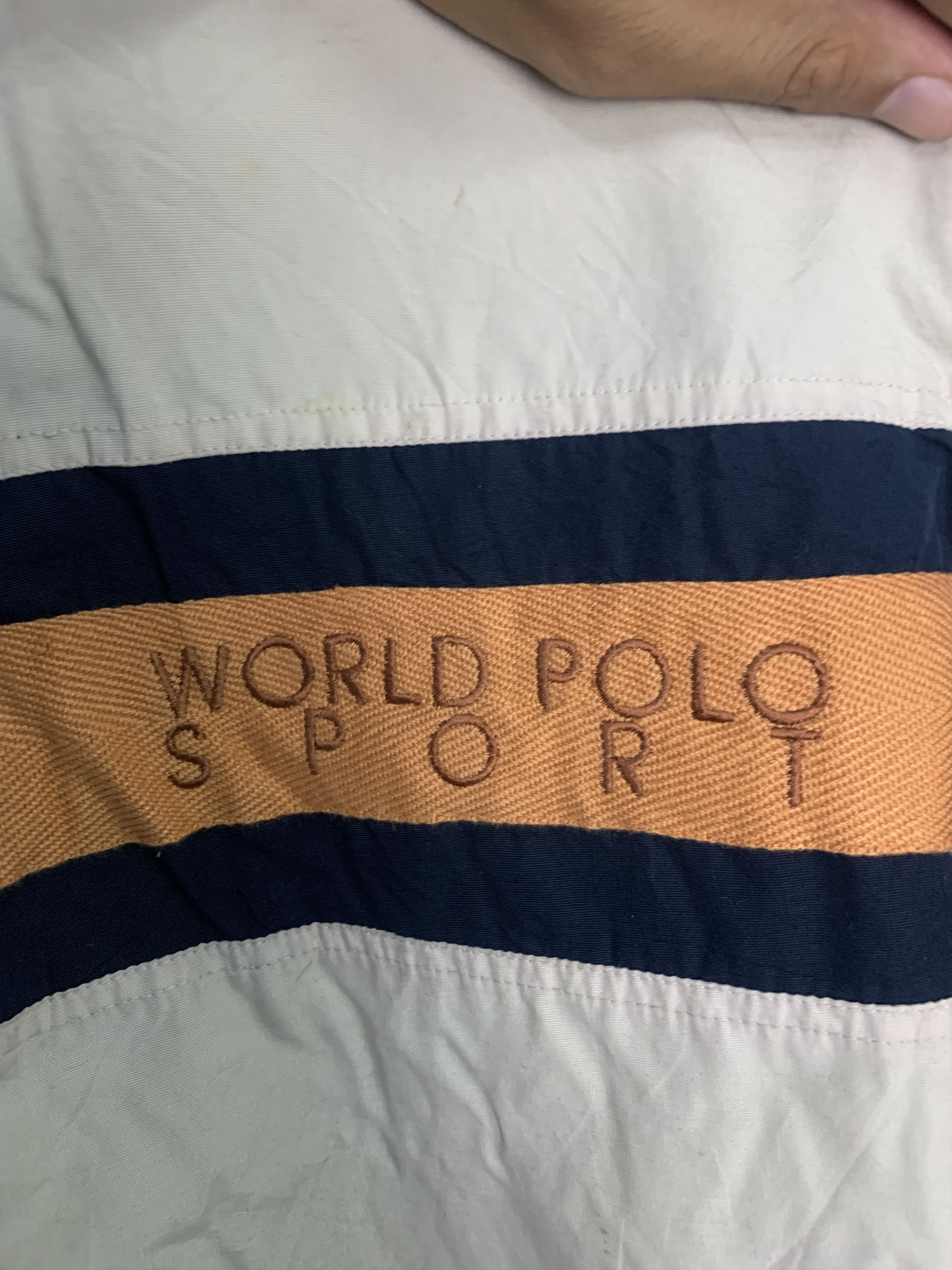 Polo Ralph Lauren × Vintage 🔥Sale🔥Riversible World Polo Sport jacket Size US L / EU 52-54 / 3 - 6 Thumbnail