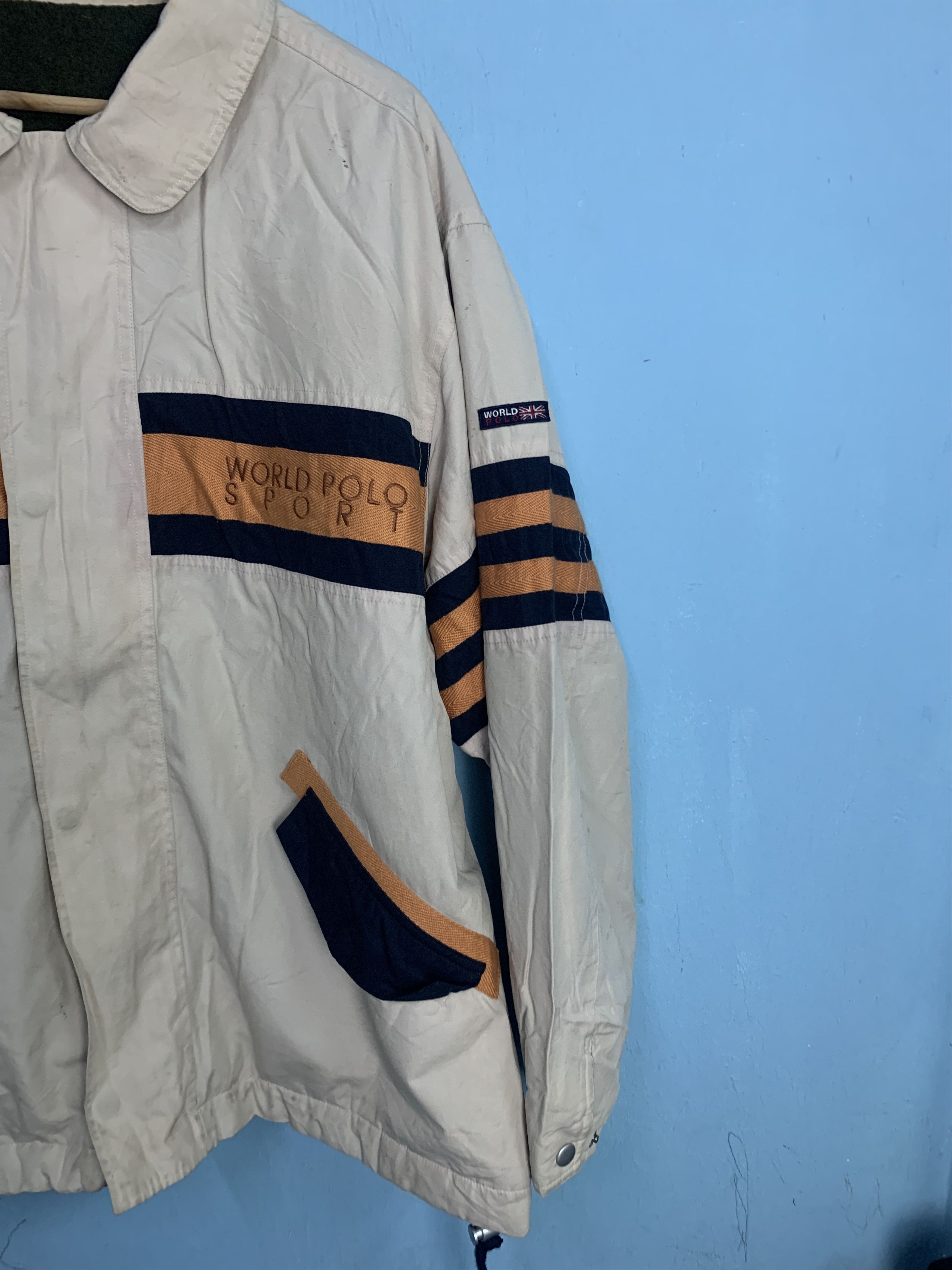 Polo Ralph Lauren × Vintage 🔥Sale🔥Riversible World Polo Sport jacket Size US L / EU 52-54 / 3 - 4 Thumbnail
