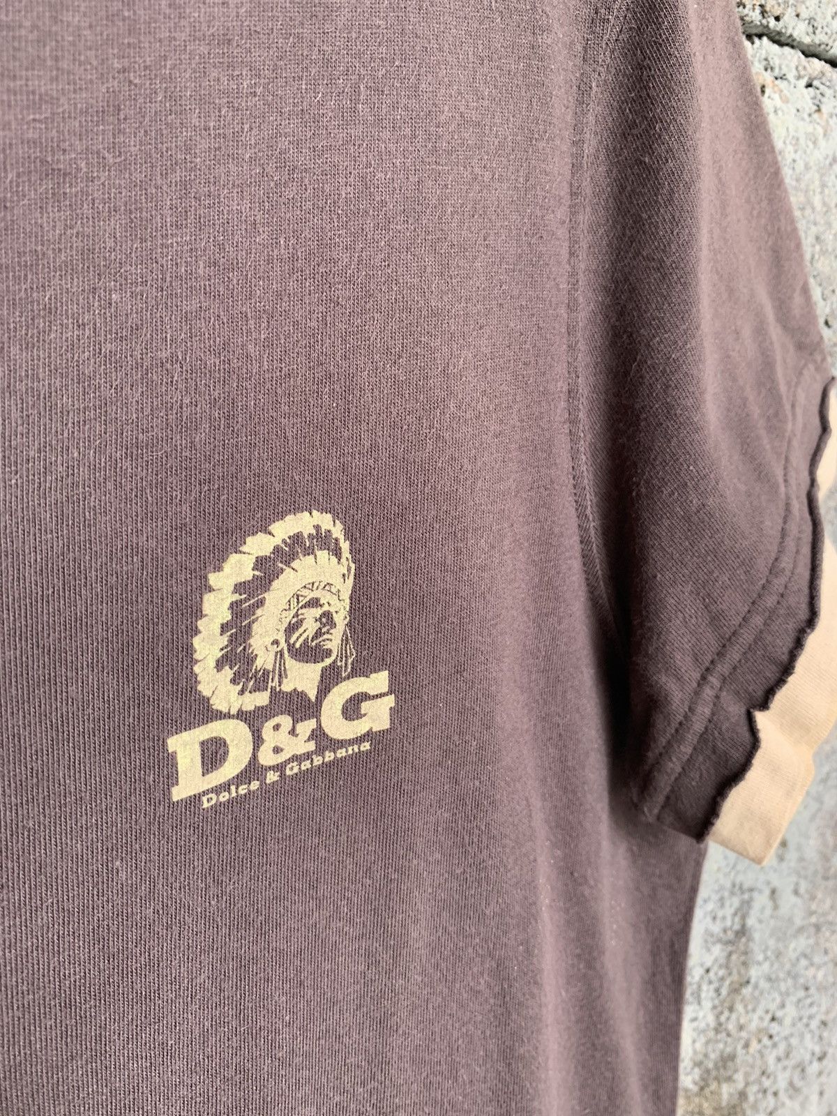 Dolce & Gabbana Rare!! Dolce&Gabbana Cheyenne Black Hawk Half Button T Shirt Size L / US 10 / IT 46 - 10 Thumbnail