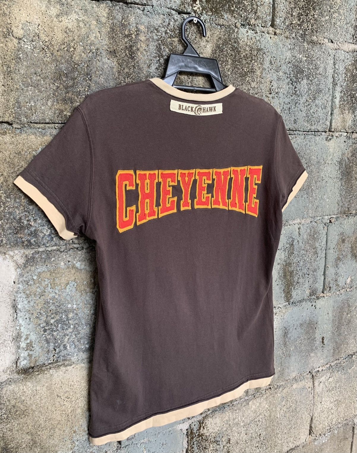Dolce & Gabbana Rare!! Dolce&Gabbana Cheyenne Black Hawk Half Button T Shirt Size L / US 10 / IT 46 - 7 Thumbnail