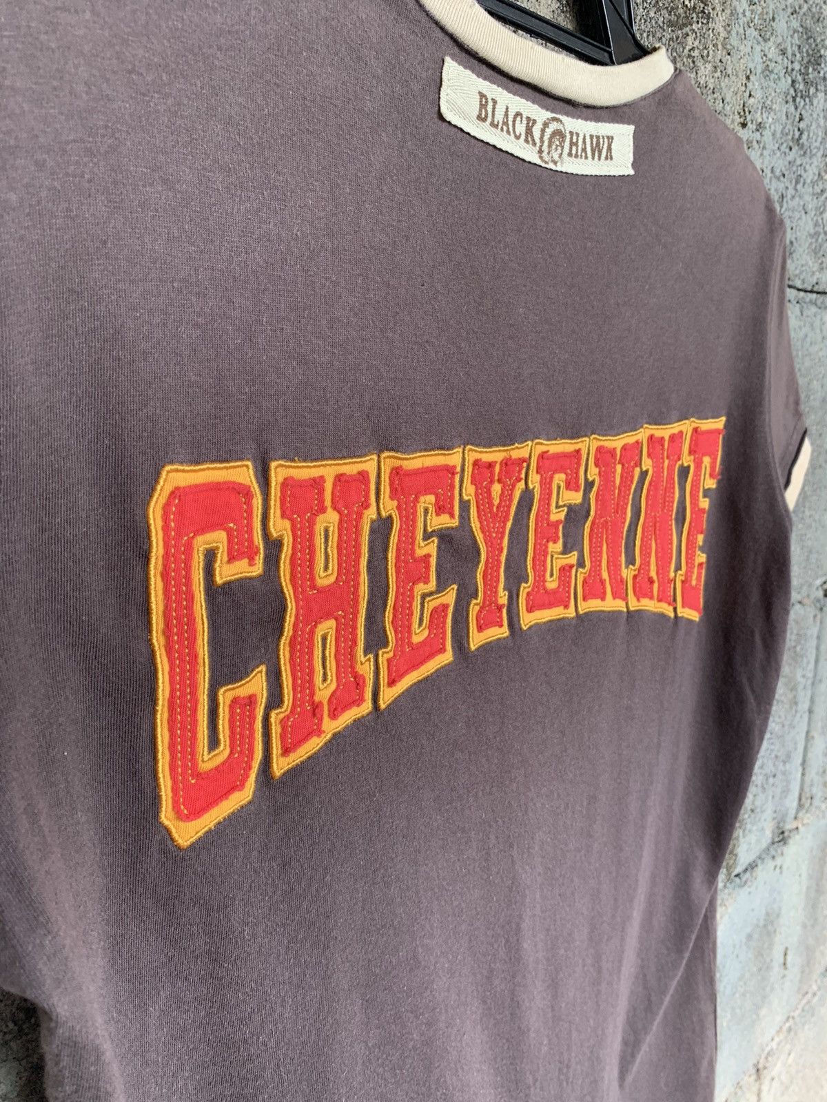 Dolce & Gabbana Rare!! Dolce&Gabbana Cheyenne Black Hawk Half Button T Shirt Size L / US 10 / IT 46 - 14 Thumbnail