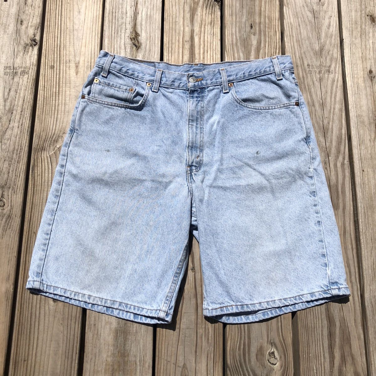 Vintage Vintage Levis 550 Jorts Light Wash Jorts | Grailed