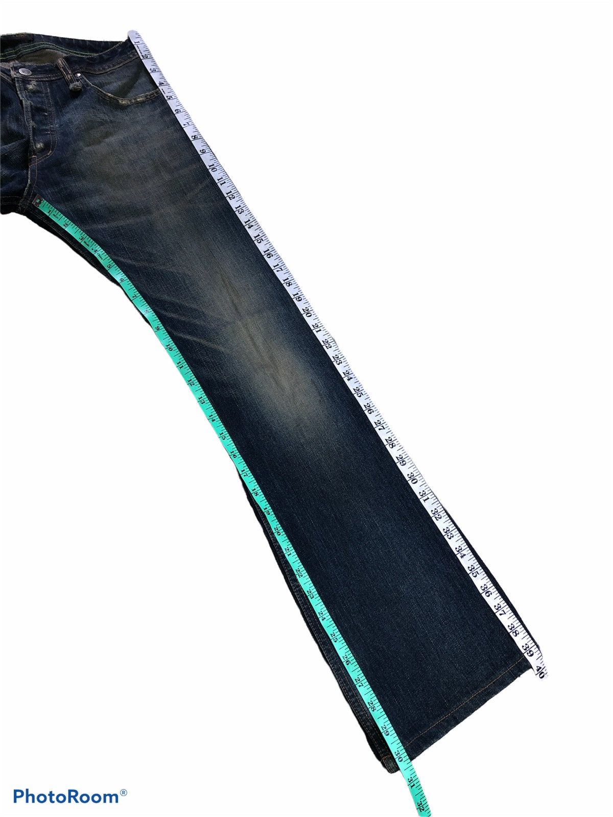 Japanese Brand FLARED⚡️PARANOID WASHED BLUE BOOTCUT DENIM Size US 29 - 9 Thumbnail