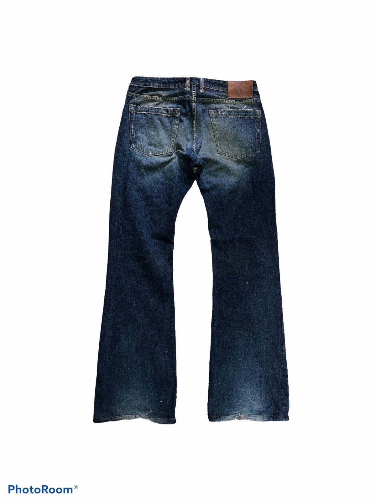 Japanese Brand FLARED⚡️PARANOID WASHED BLUE BOOTCUT DENIM Size US 29 - 2 Thumbnail