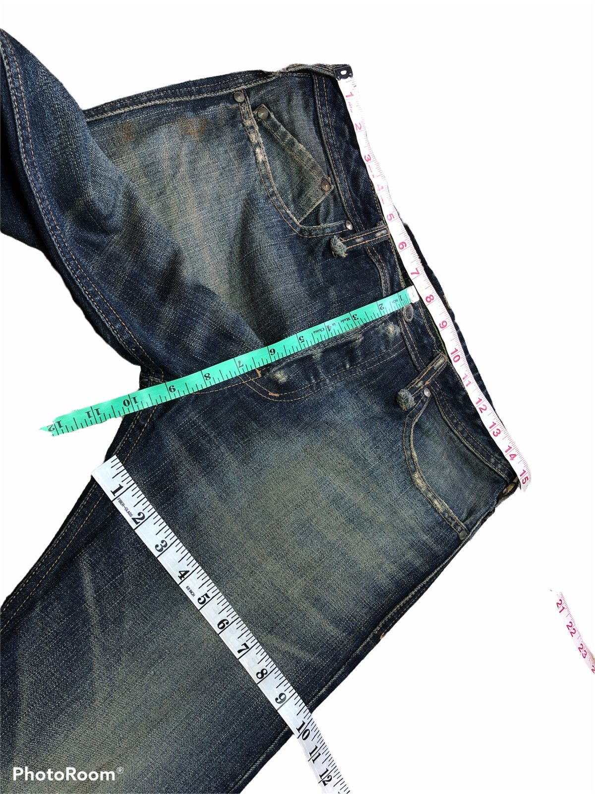 Japanese Brand FLARED⚡️PARANOID WASHED BLUE BOOTCUT DENIM Size US 29 - 7 Thumbnail