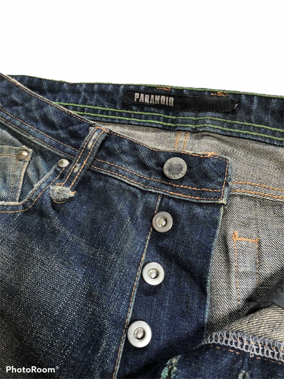 Japanese Brand FLARED⚡️PARANOID WASHED BLUE BOOTCUT DENIM Size US 29 - 6 Thumbnail