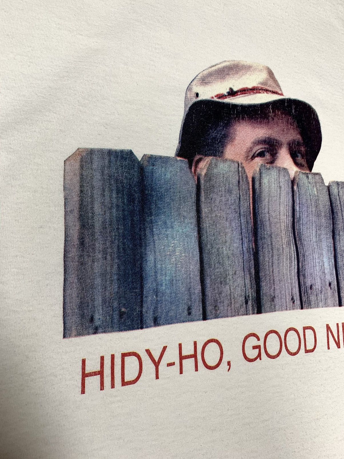 Vintage Vintage Hi-Di-Ho white T-shirt about TV show 1991-1999 Size US L / EU 52-54 / 3 - 4 Thumbnail