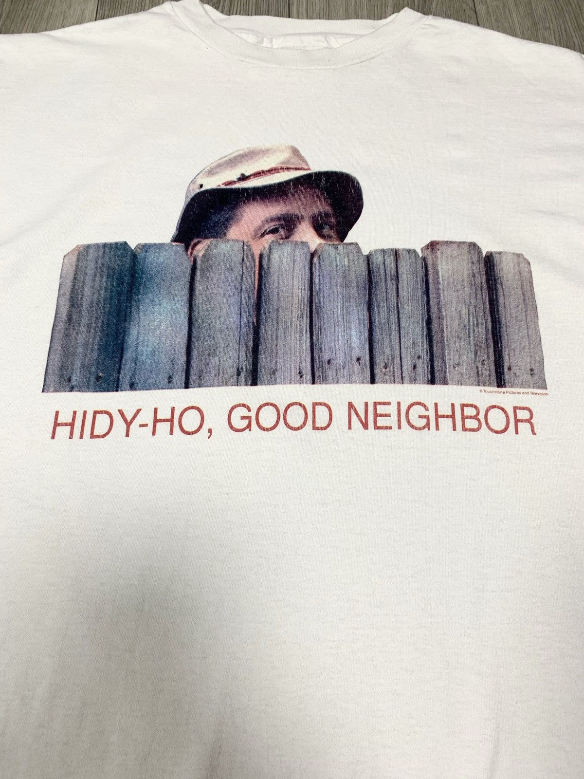 Vintage Vintage Hi-Di-Ho white T-shirt about TV show 1991-1999 Size US L / EU 52-54 / 3 - 2 Thumbnail