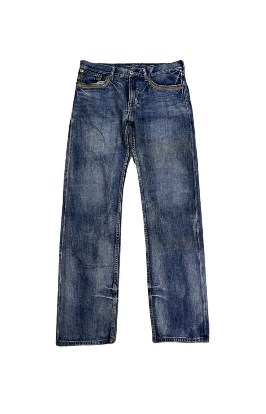 🔥🔥Rare Distress Denim Takeo kikuchi Color Stitches