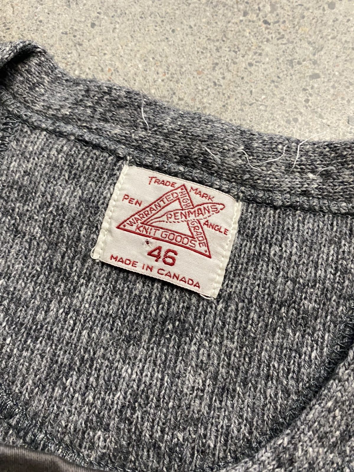 Vintage Vintage 20s/30s Penmans Knit Goods Henley Sweater Size US M / EU 48-50 / 2 - 4 Thumbnail