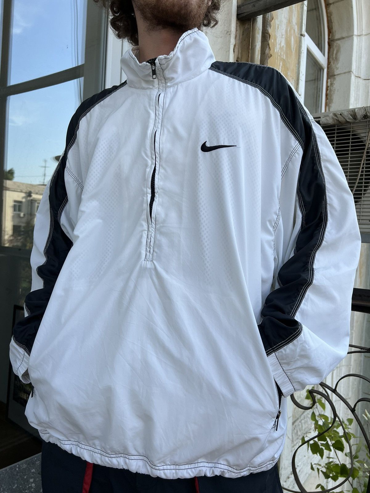 Nike × Vintage Vintage 90s Nike Swoosh Jacket Size US XL / EU 56 / 4 - 5 Thumbnail