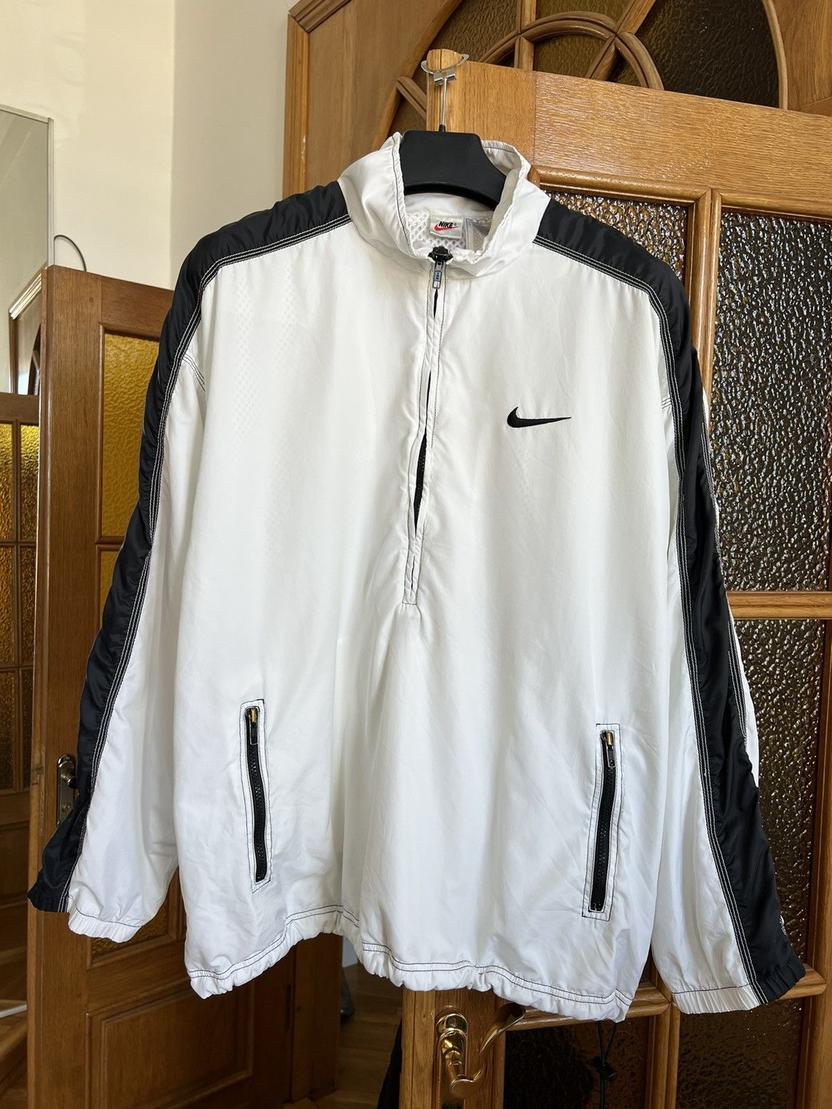 Nike × Vintage Vintage 90s Nike Swoosh Jacket Size US XL / EU 56 / 4 - 3 Thumbnail