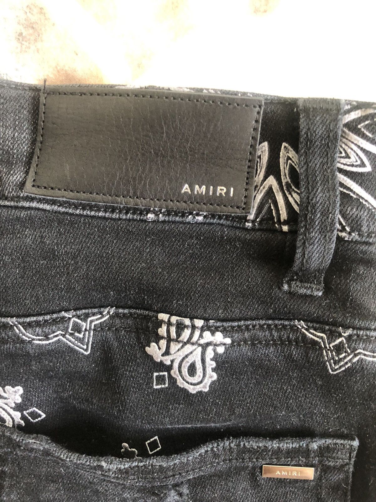 Amiri Amiri Bandana Skinny Jeans Size US 29 - 10 Thumbnail