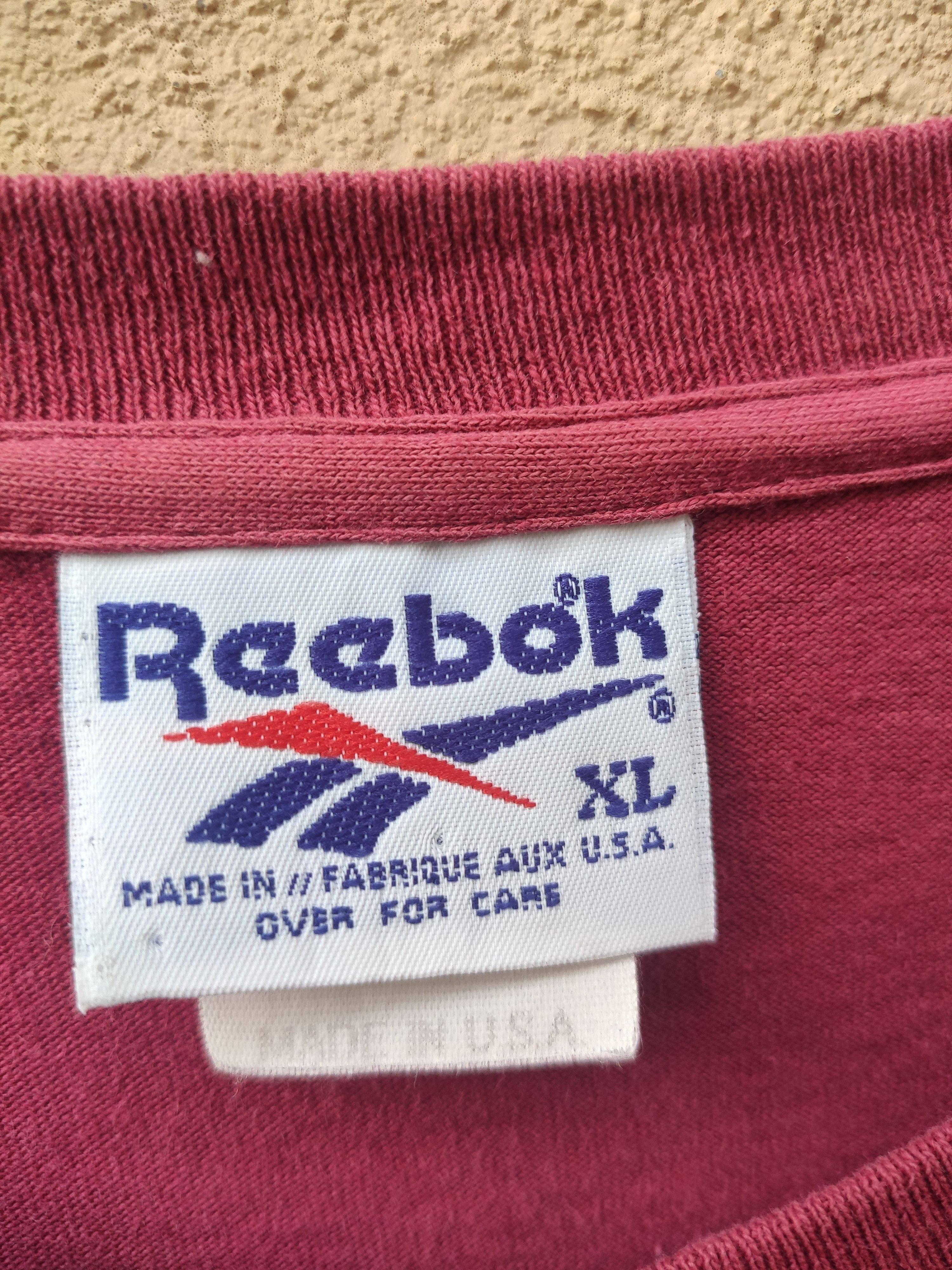 Reebok 🔥 Vintage 90s Vintage Reebok t shirt big logo Size US XL / EU 56 / 4 - 6 Thumbnail