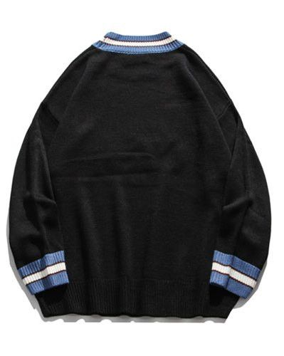 Other Bear Patchwork Striped Knitted Sweater Size US M / EU 48-50 / 2 - 2 Thumbnail