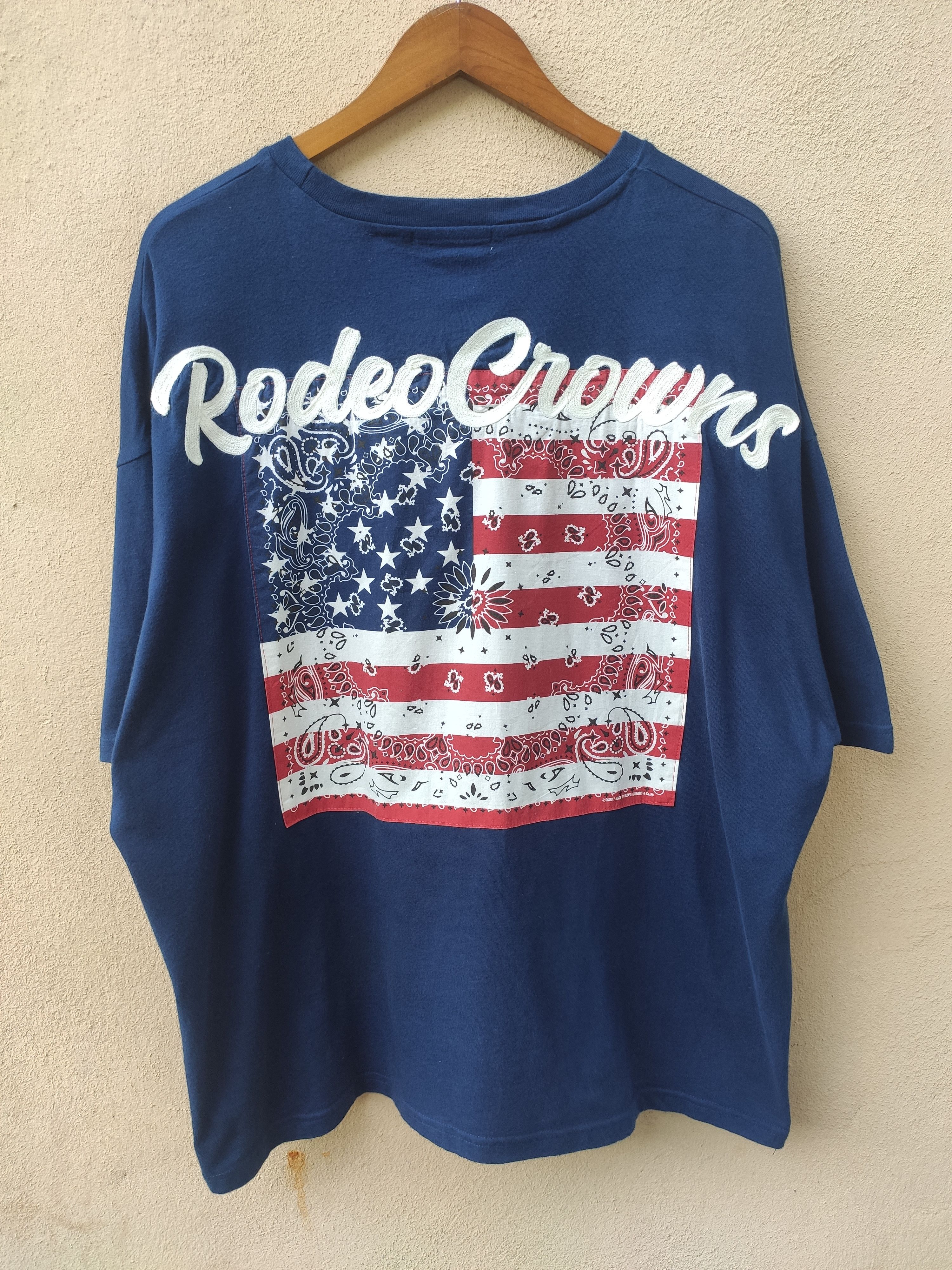 Japanese Brand Rodeo Crown t shirt embroidery paislee Size US XL / EU 56 / 4 - 2 Thumbnail
