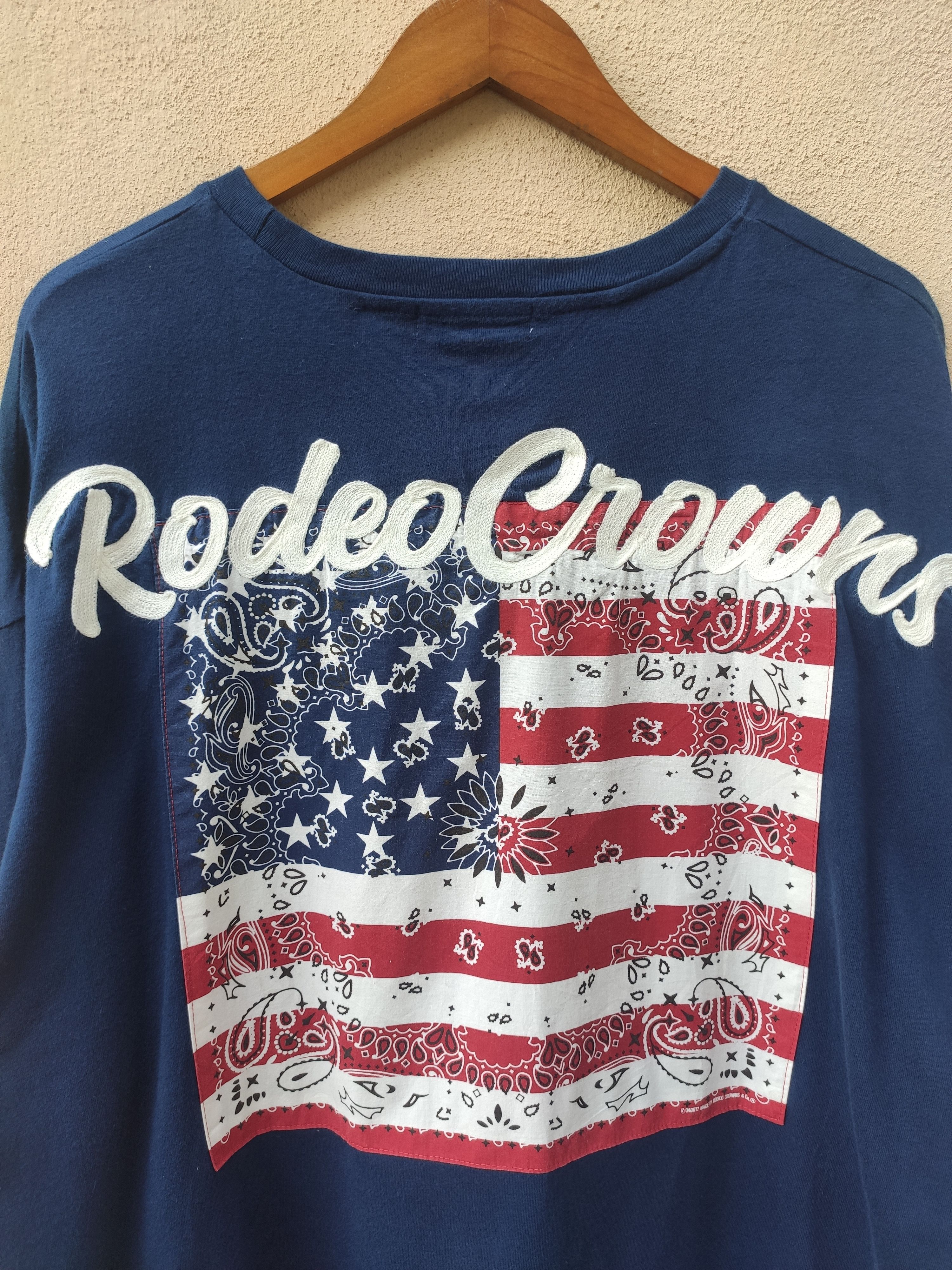 Japanese Brand Rodeo Crown t shirt embroidery paislee Size US XL / EU 56 / 4 - 1 Thumbnail