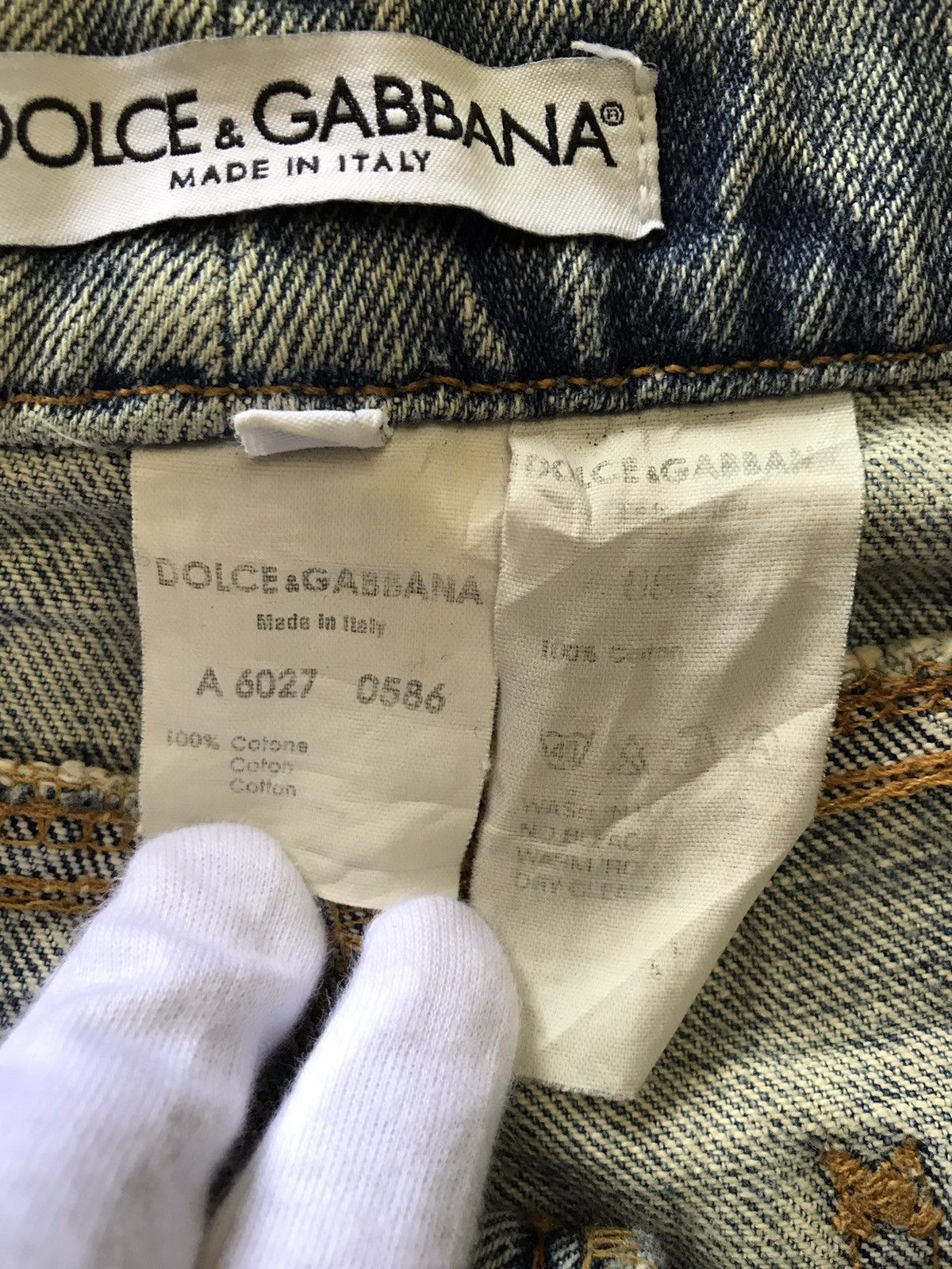 Dolce & Gabbana Dolce & Gabbana Distressed Jeans Size US 31 - 4 Thumbnail