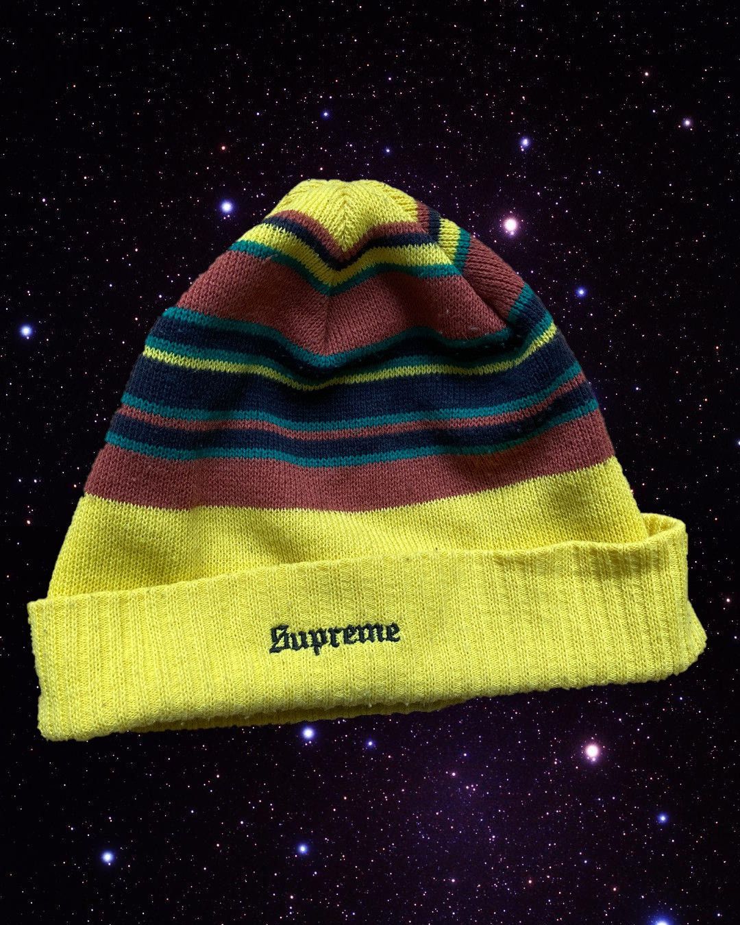 Supreme Supreme FW16 Multi Stripe Beanie Yellow DSWT | Grailed