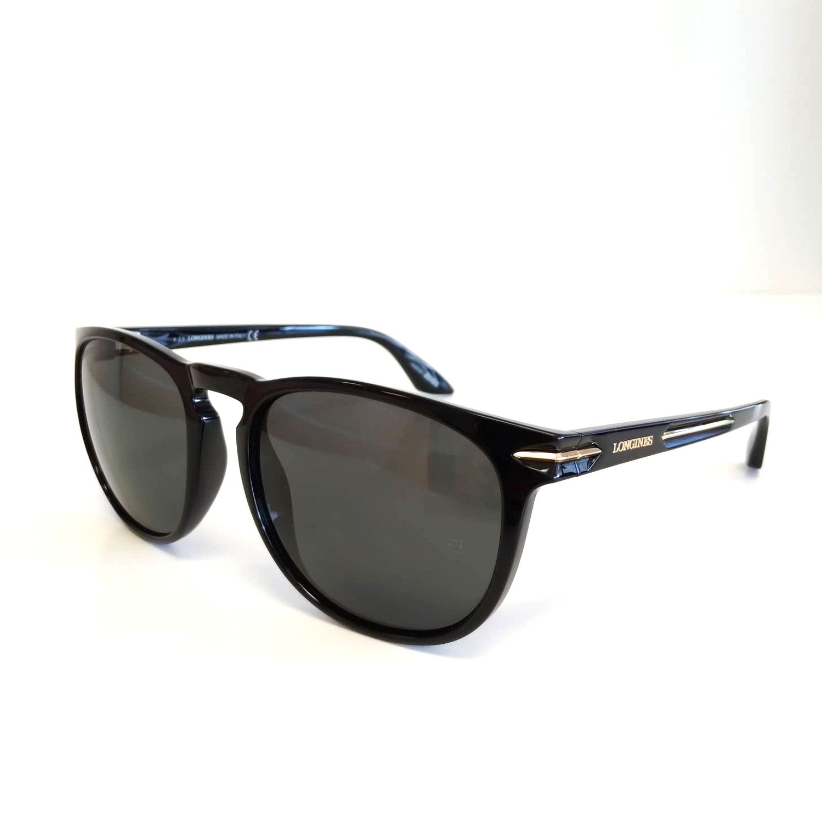 LONGINES LG0002-H SUNGLASSES outlet SHINY BLACK / SMOKE