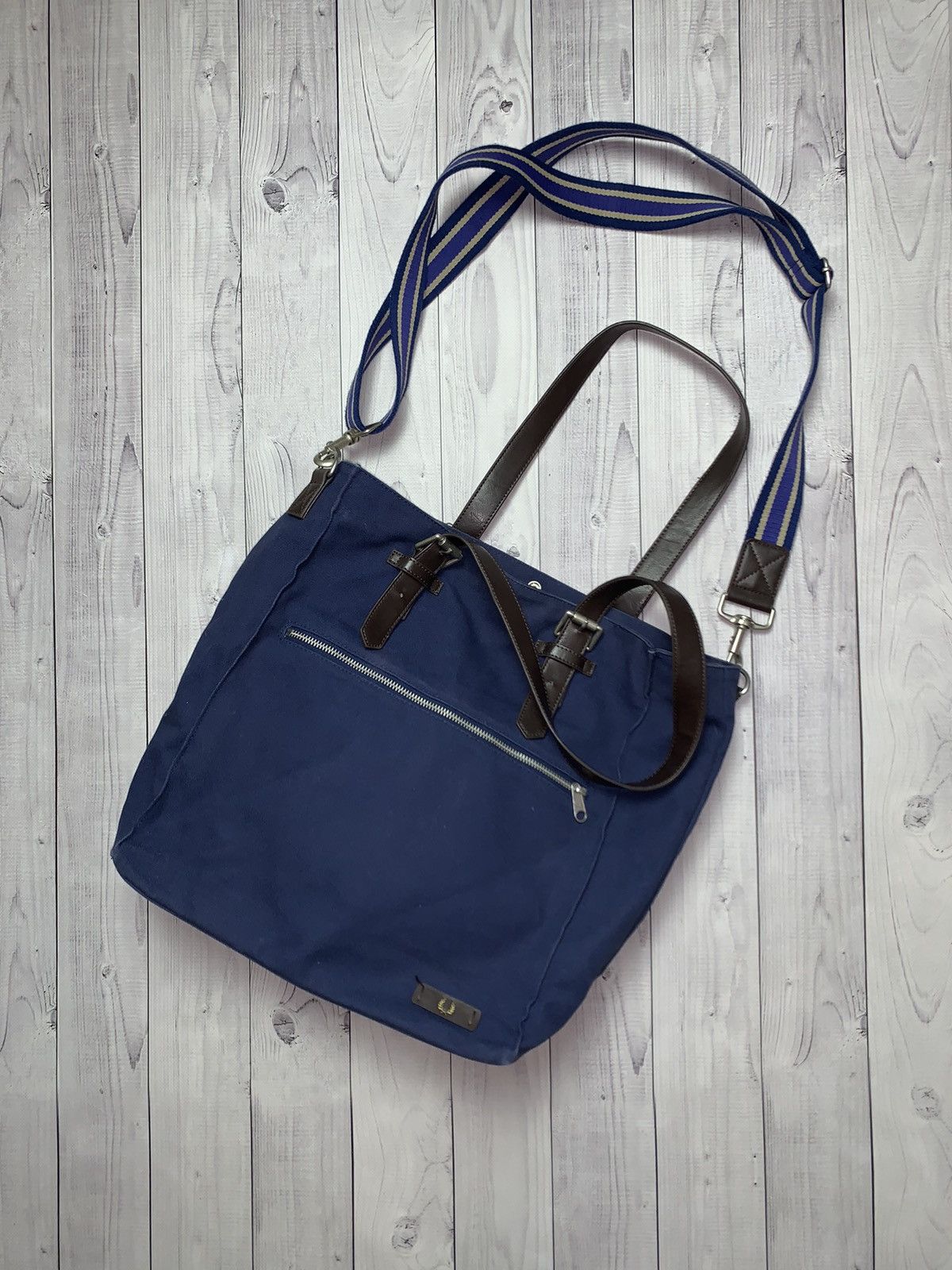 Fred Perry Vintage Bag Fred Perry navy logo Size ONE SIZE - 1 Thumbnail