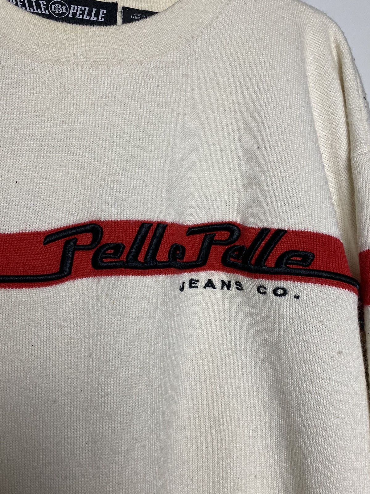 Marc Buchanan 90s Pelle Pelle vintage white / cream sweater Size US XL / EU 56 / 4 - 2 Thumbnail