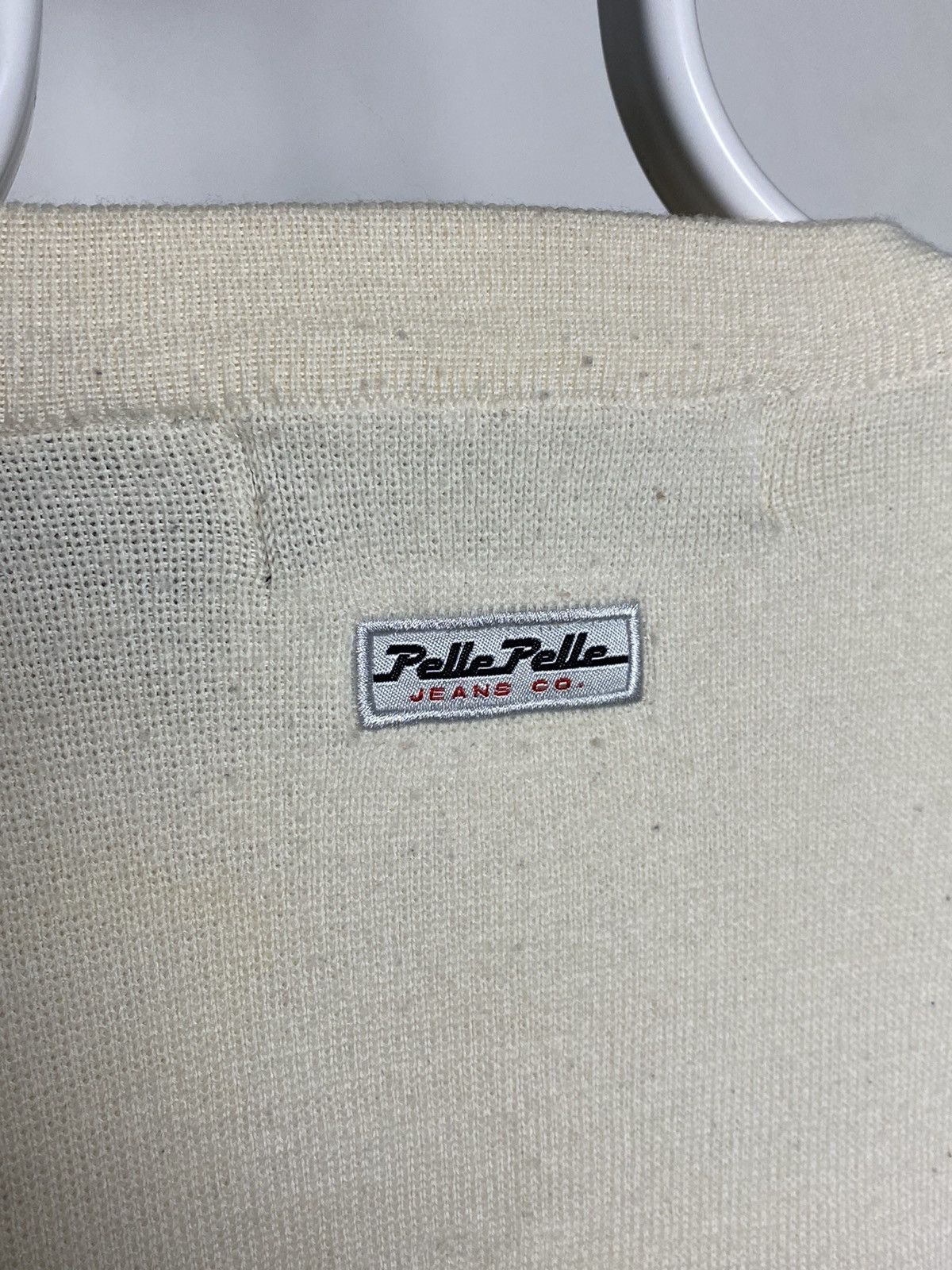 Marc Buchanan 90s Pelle Pelle vintage white / cream sweater Size US XL / EU 56 / 4 - 4 Thumbnail