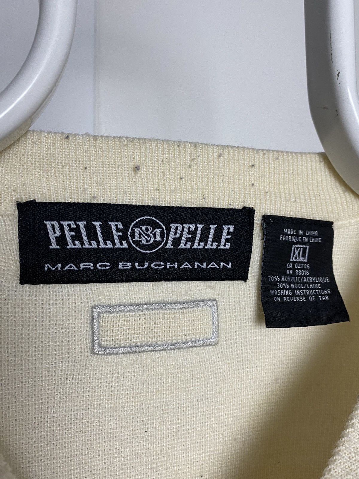 Marc Buchanan 90s Pelle Pelle vintage white / cream sweater Size US XL / EU 56 / 4 - 3 Thumbnail