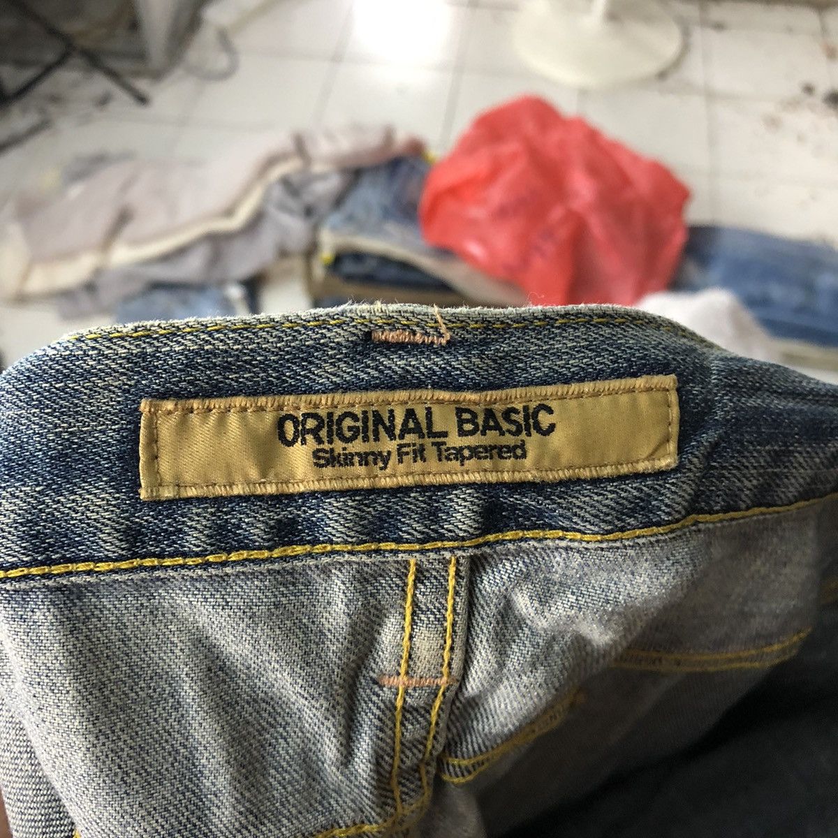 Japanese Brand Original Basic uniqlo japan distressed Denim Pants #4540 Size US 32 / EU 48 - 17 Thumbnail
