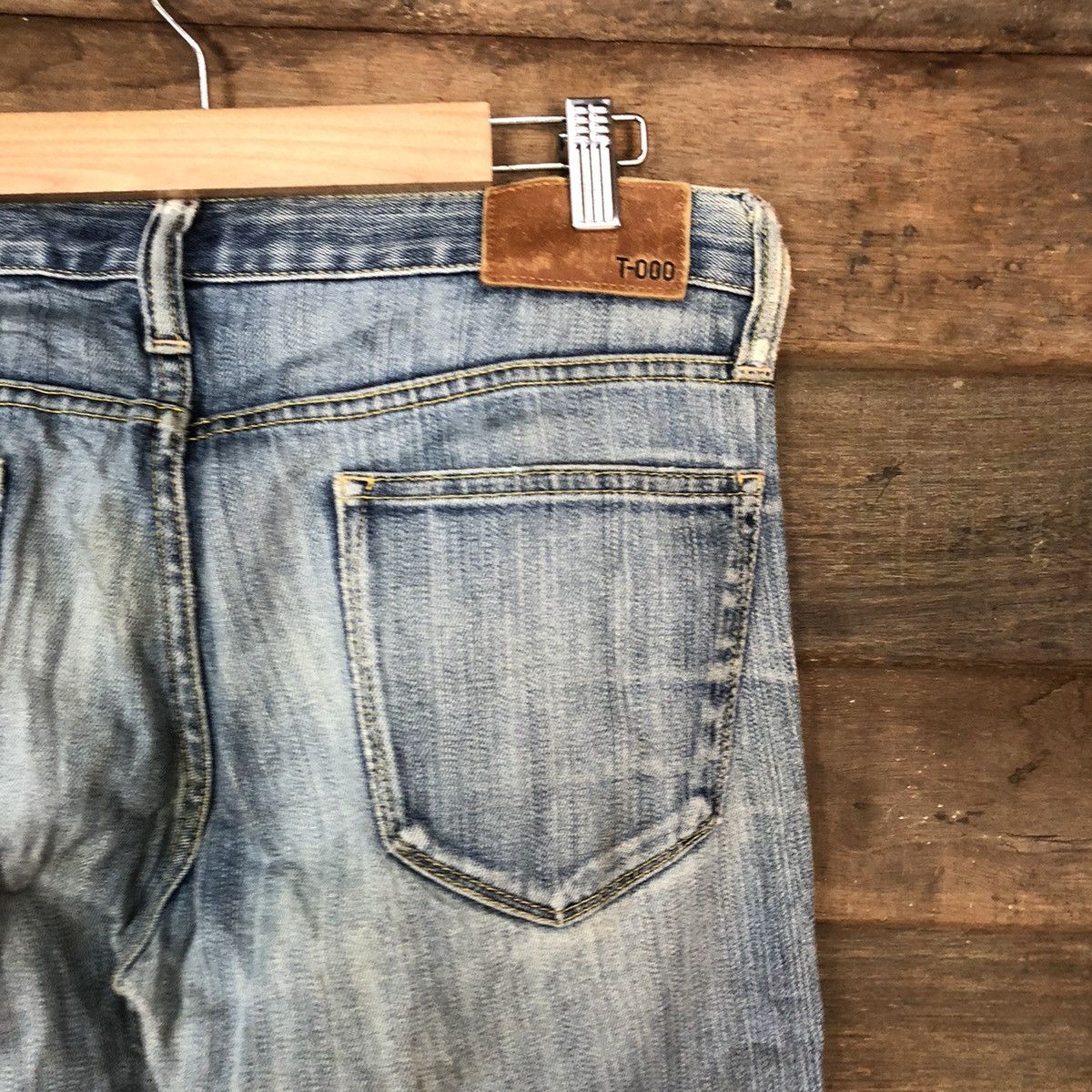 Japanese Brand Original Basic uniqlo japan distressed Denim Pants #4540 Size US 32 / EU 48 - 15 Thumbnail