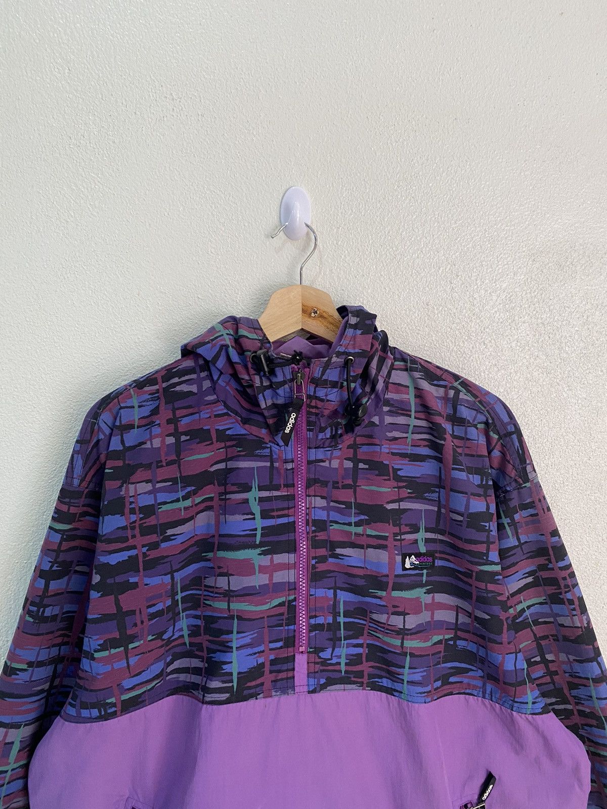 Adidas × Japanese Brand RARE VINTAGE ADIDAS OUTDOOR ADVENTURE HALF ZIP WINDBREAKER Size US L / EU 52-54 / 3 - 4 Thumbnail