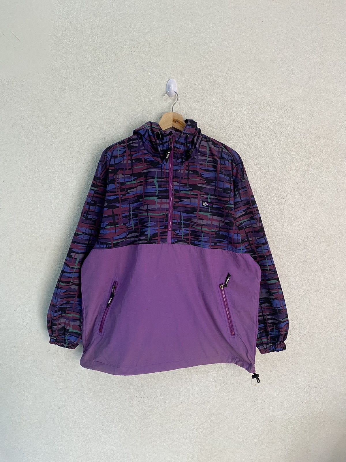 Adidas × Japanese Brand RARE VINTAGE ADIDAS OUTDOOR ADVENTURE HALF ZIP WINDBREAKER Size US L / EU 52-54 / 3 - 2 Thumbnail