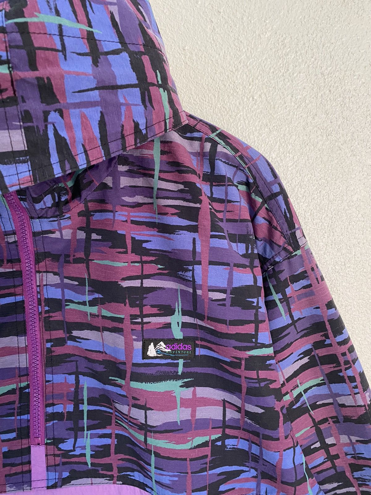 Adidas × Japanese Brand RARE VINTAGE ADIDAS OUTDOOR ADVENTURE HALF ZIP WINDBREAKER Size US L / EU 52-54 / 3 - 7 Thumbnail